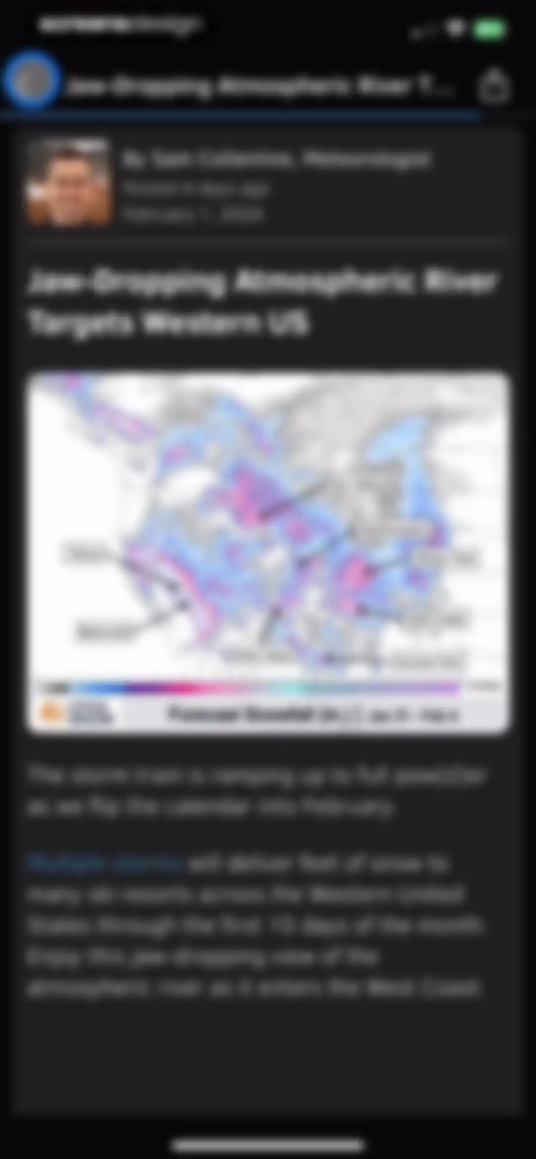 OpenSnow screen 56