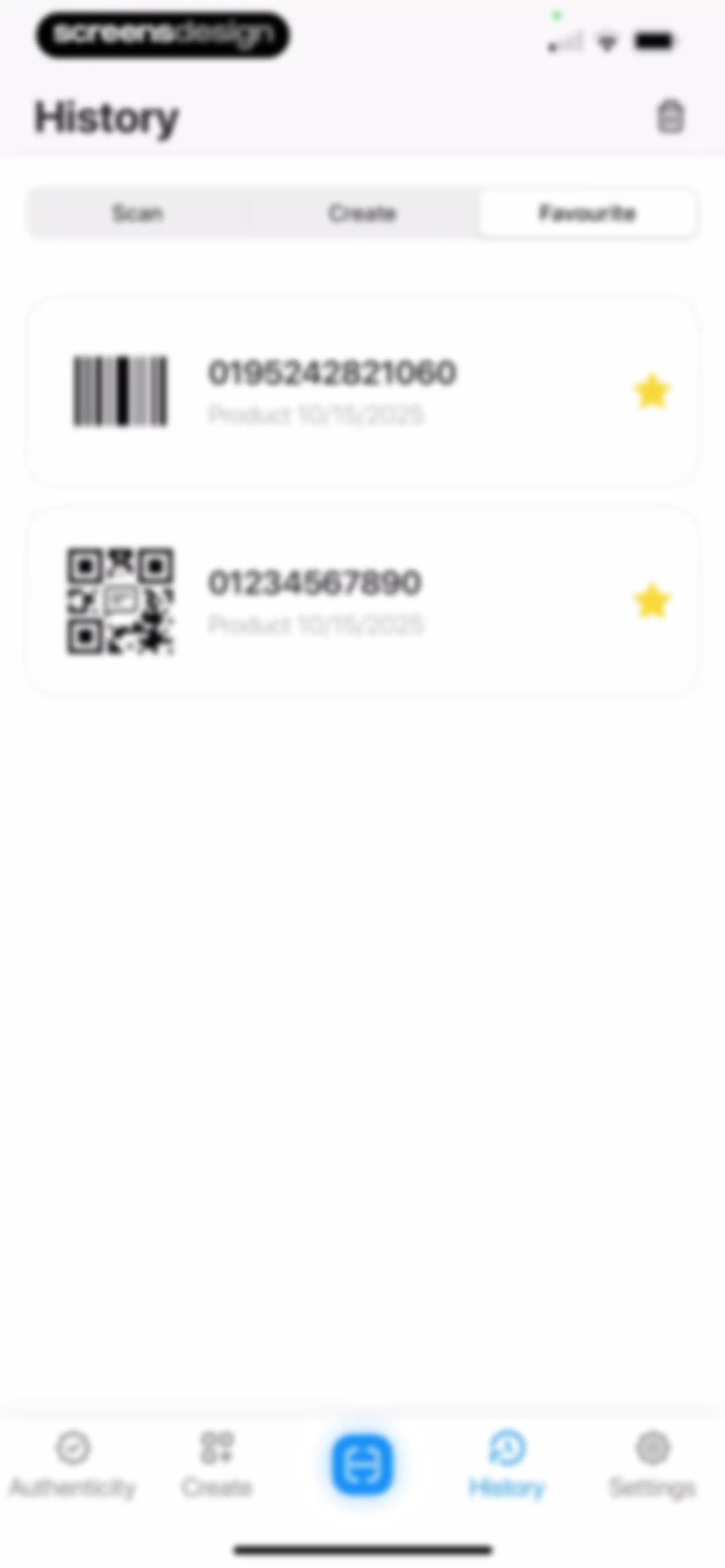 QR Code Reader, Scan Barcode screen 71