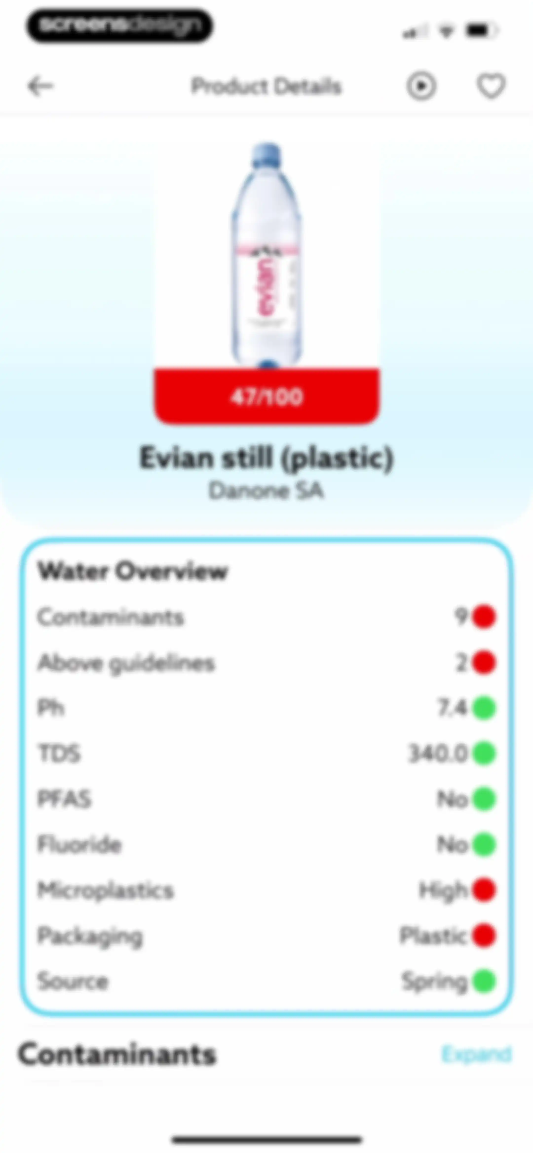 H20Score - Water Rankings screen 16