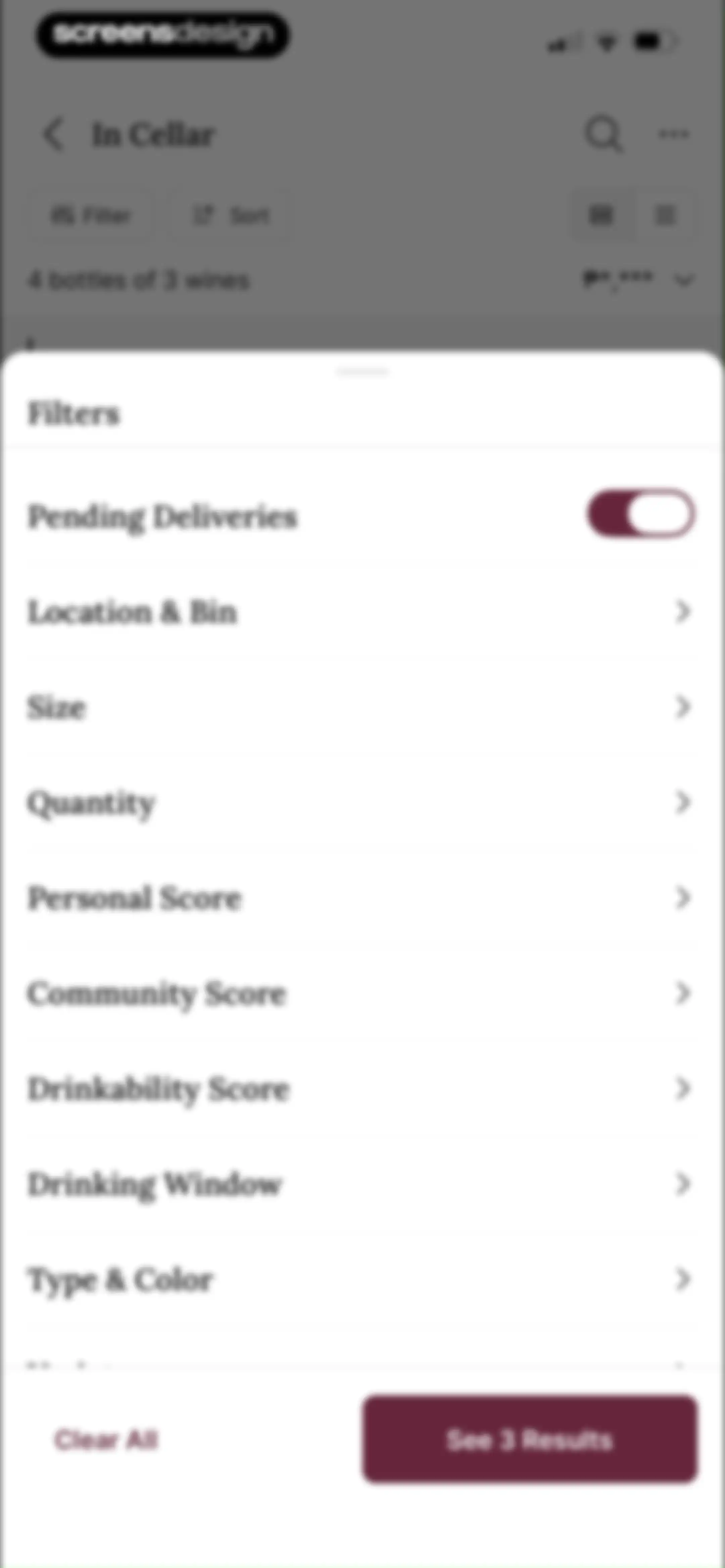 CellarTracker: #1 Wine Tracker screen 101