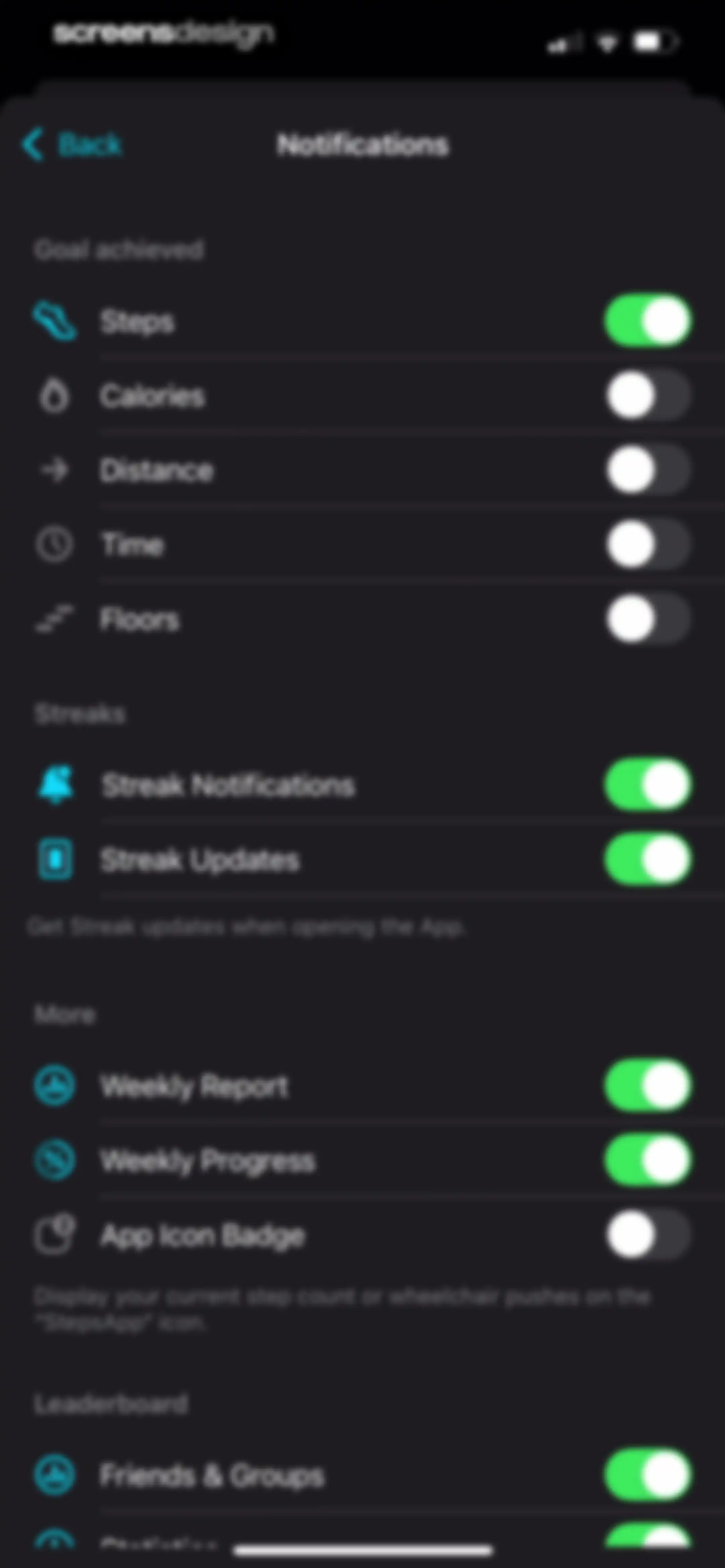 StepsApp Pedometer screen 63