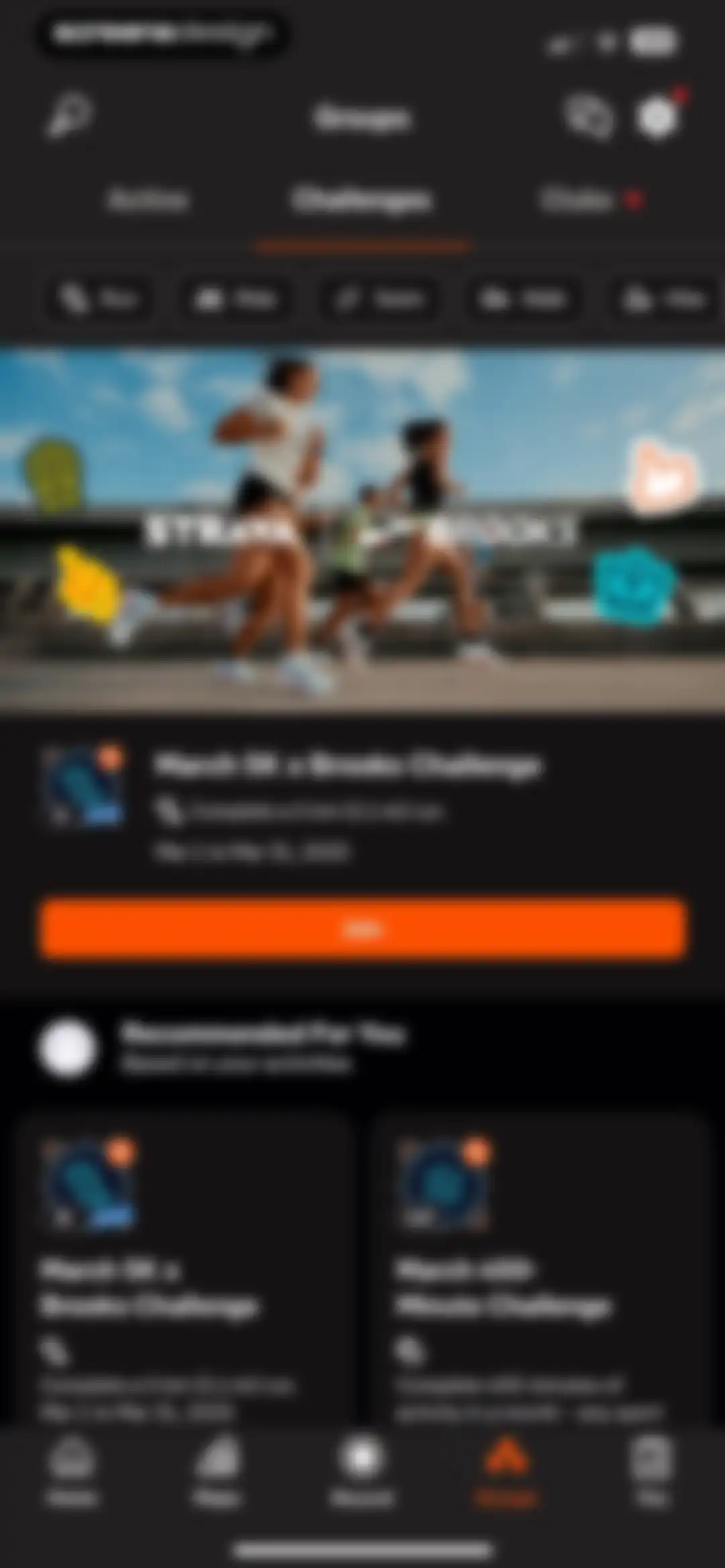 Strava: Run, Bike, Walk screen 136