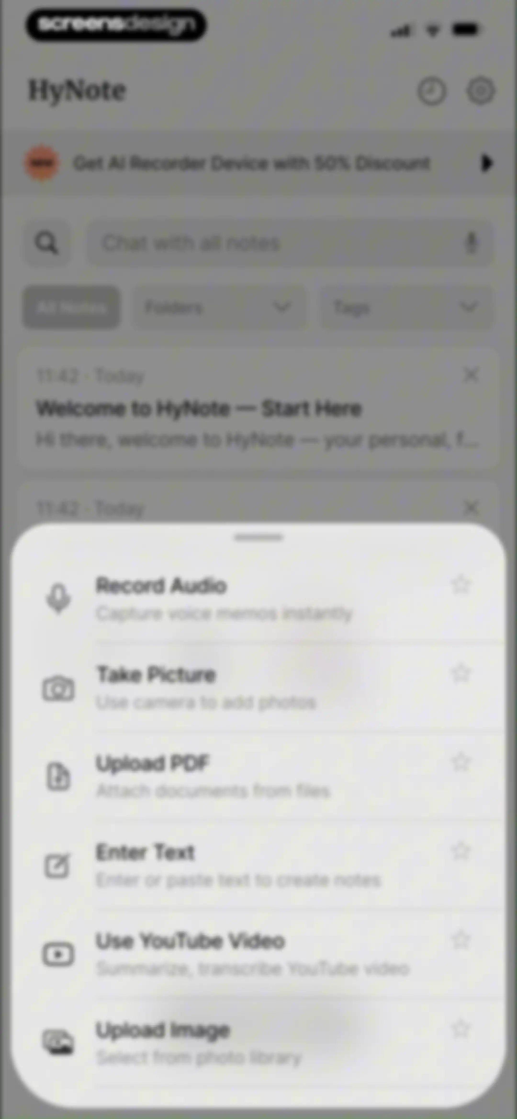 HyNote: AI Note Taker, Summary screen 19
