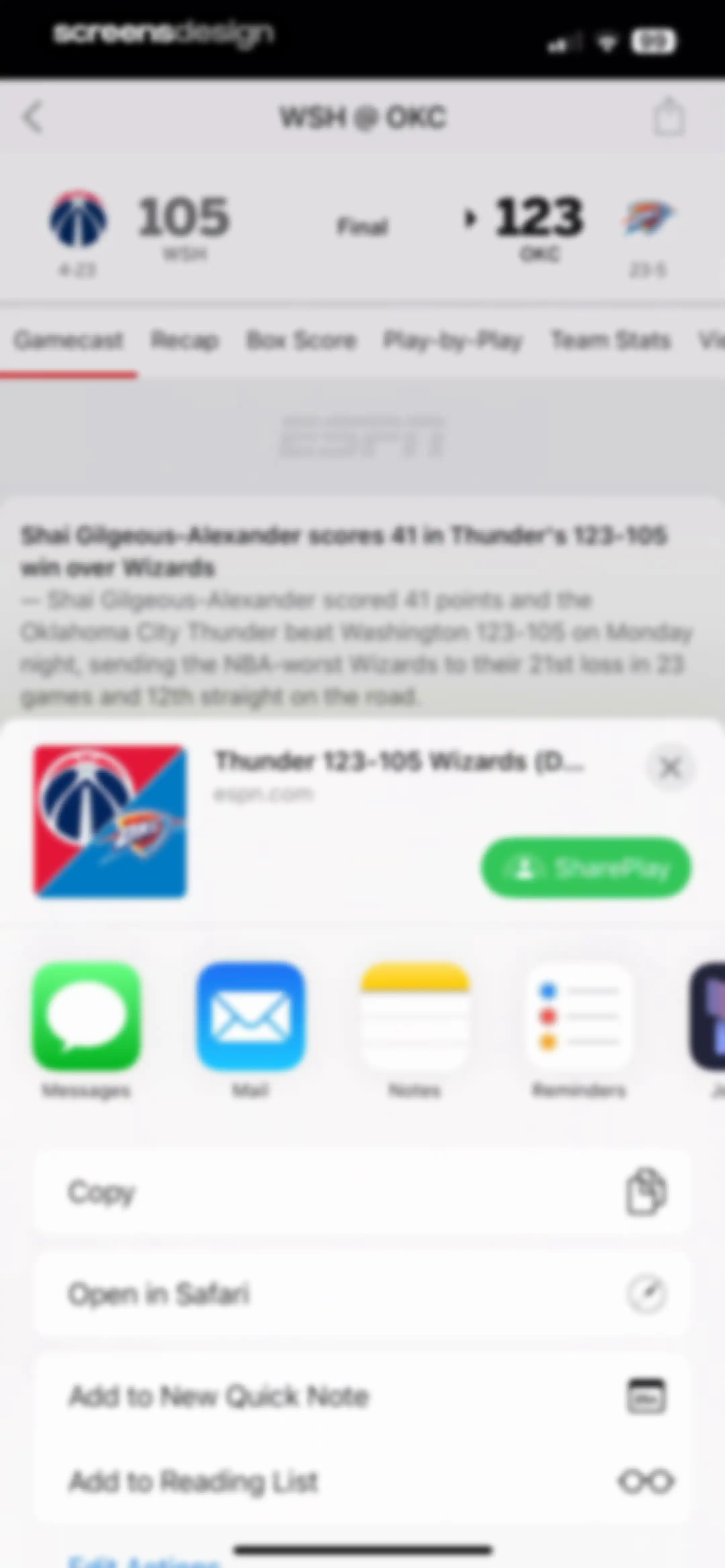ESPN: Live Sports & Scores screen 29
