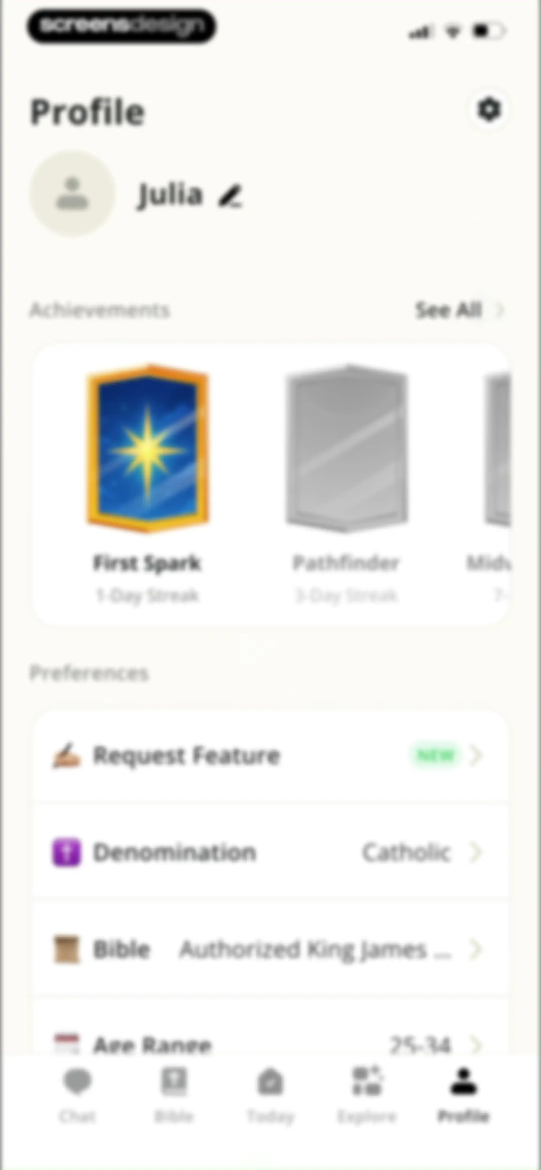 Bible Path: Prayers & Widgets screen 107