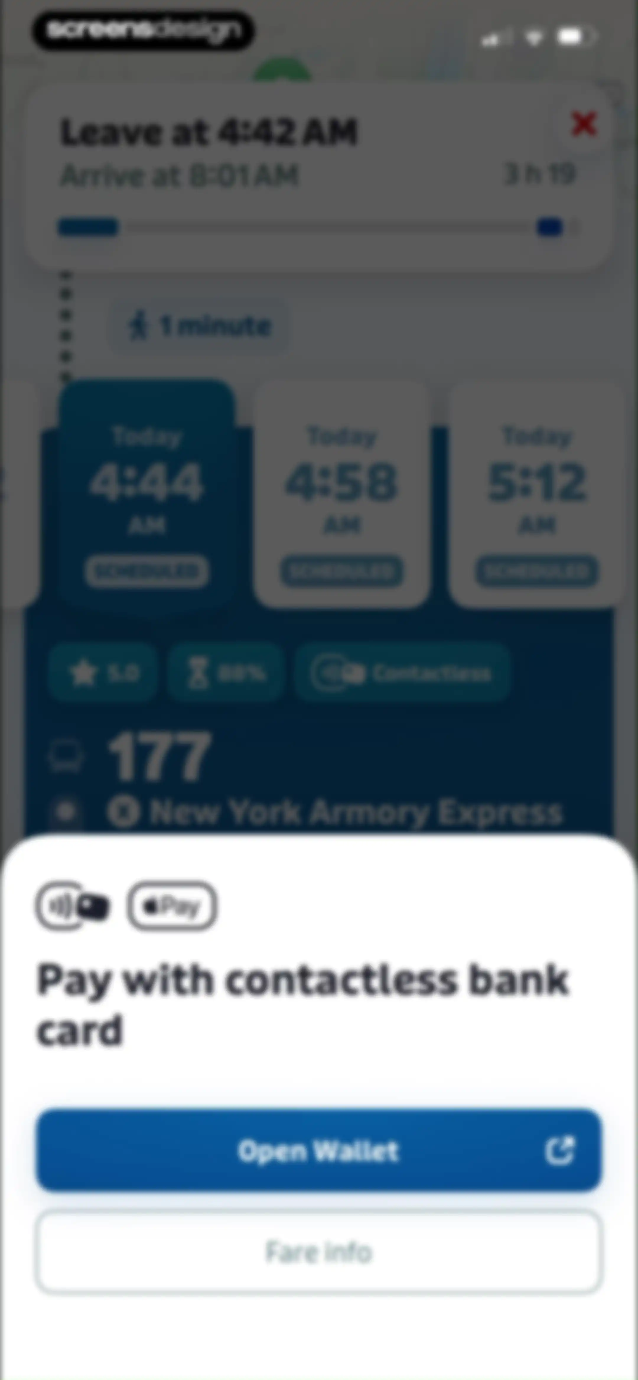 Transit • Subway & Bus Times screen 22