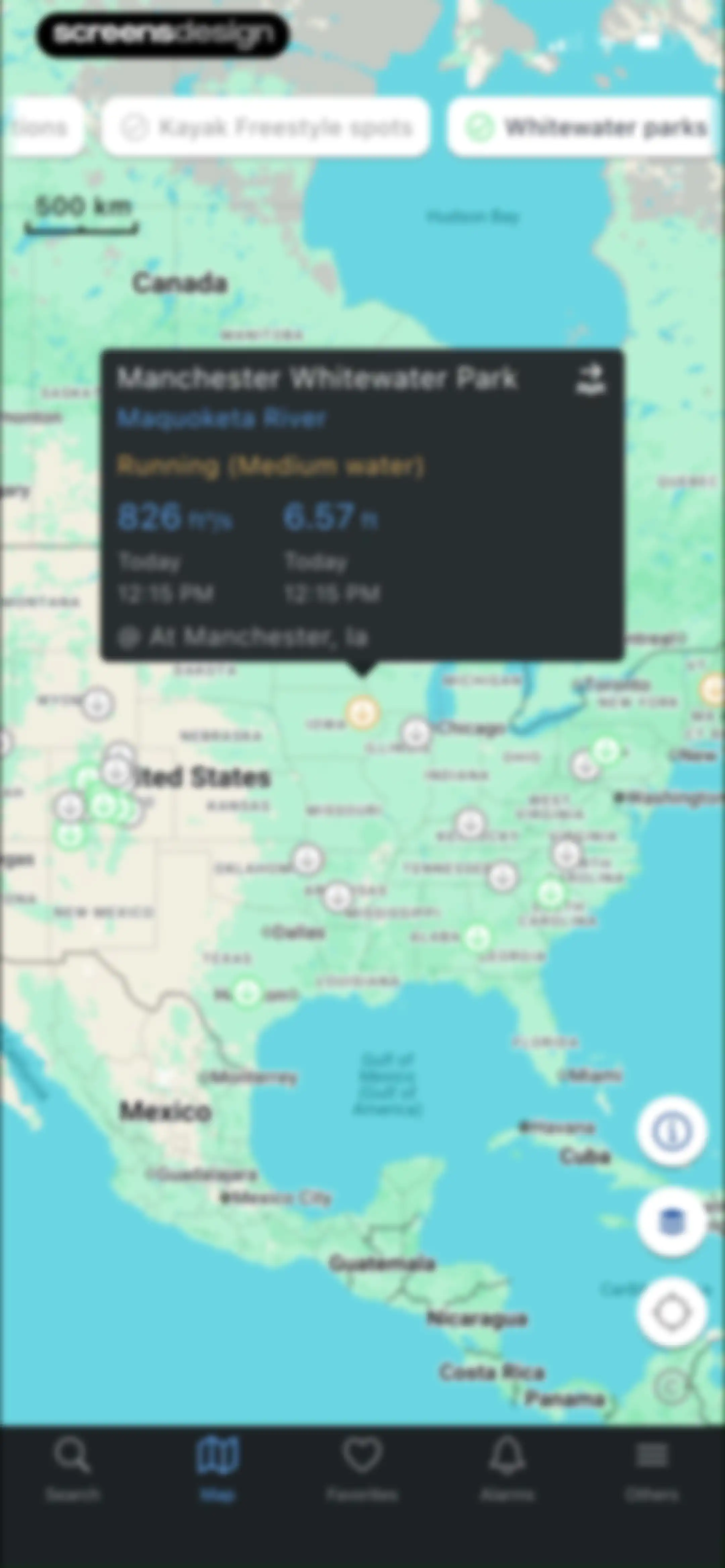RiverApp - River levels screen 42