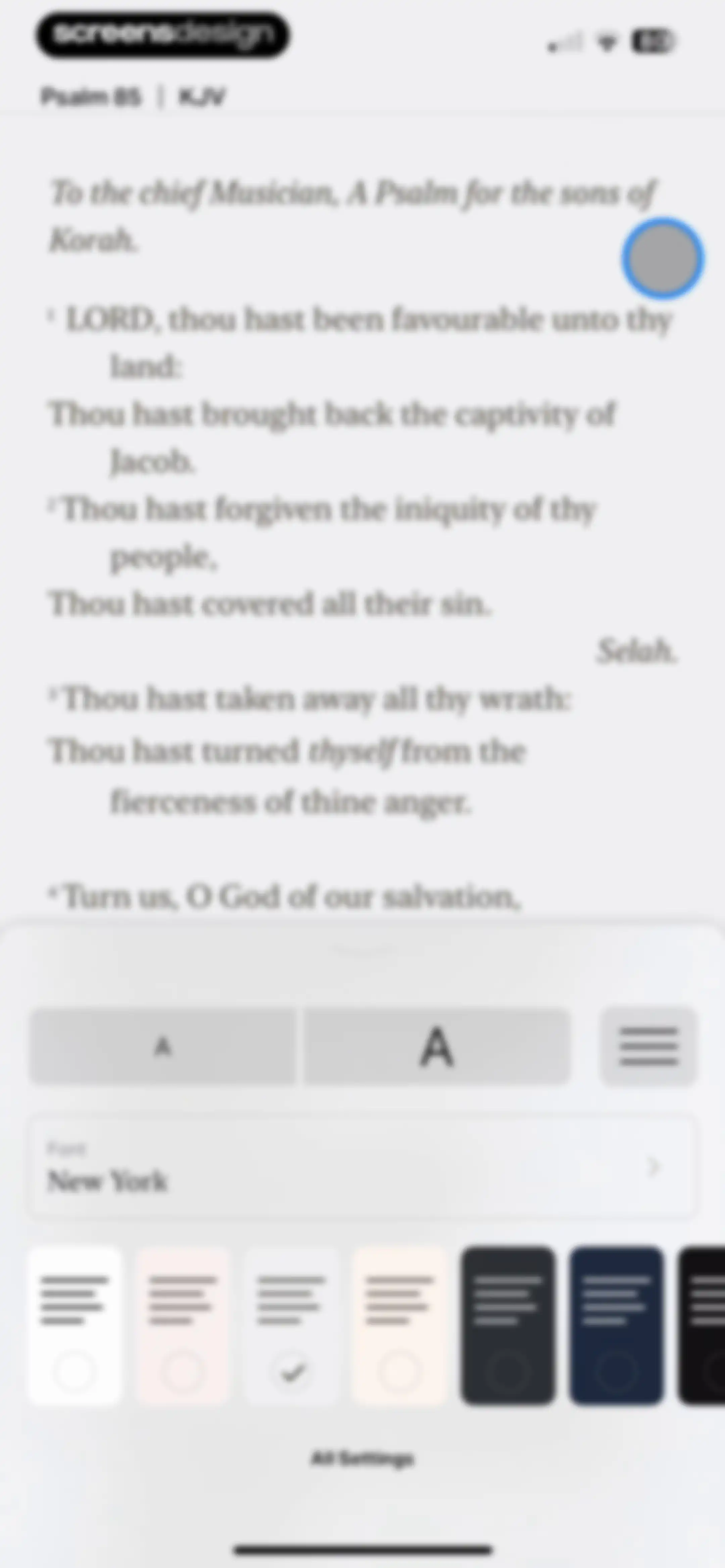 Bible screen 128
