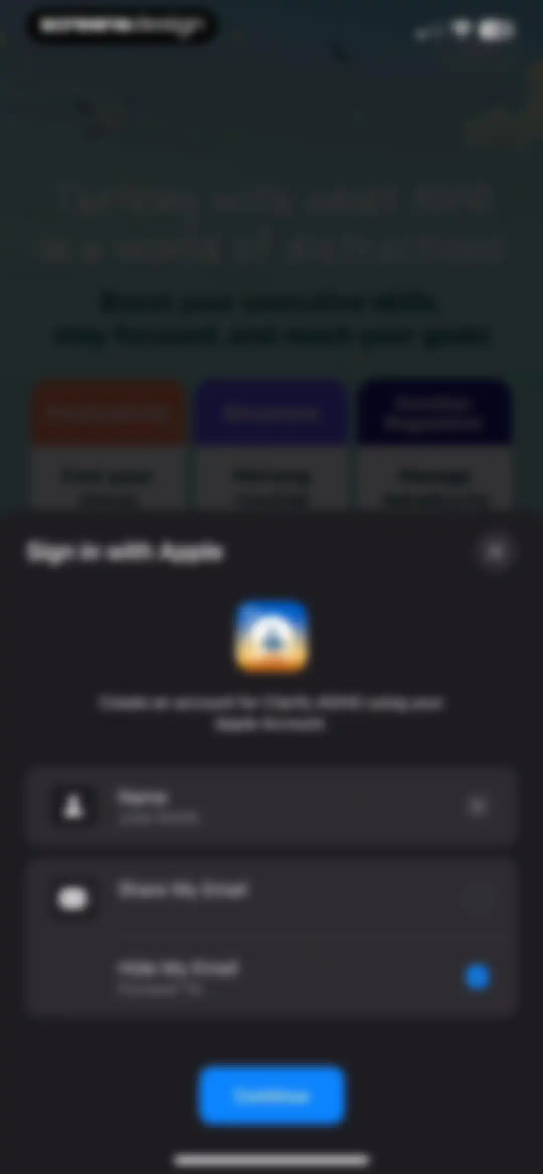 Clarify: Focus & Task Manager screen 4