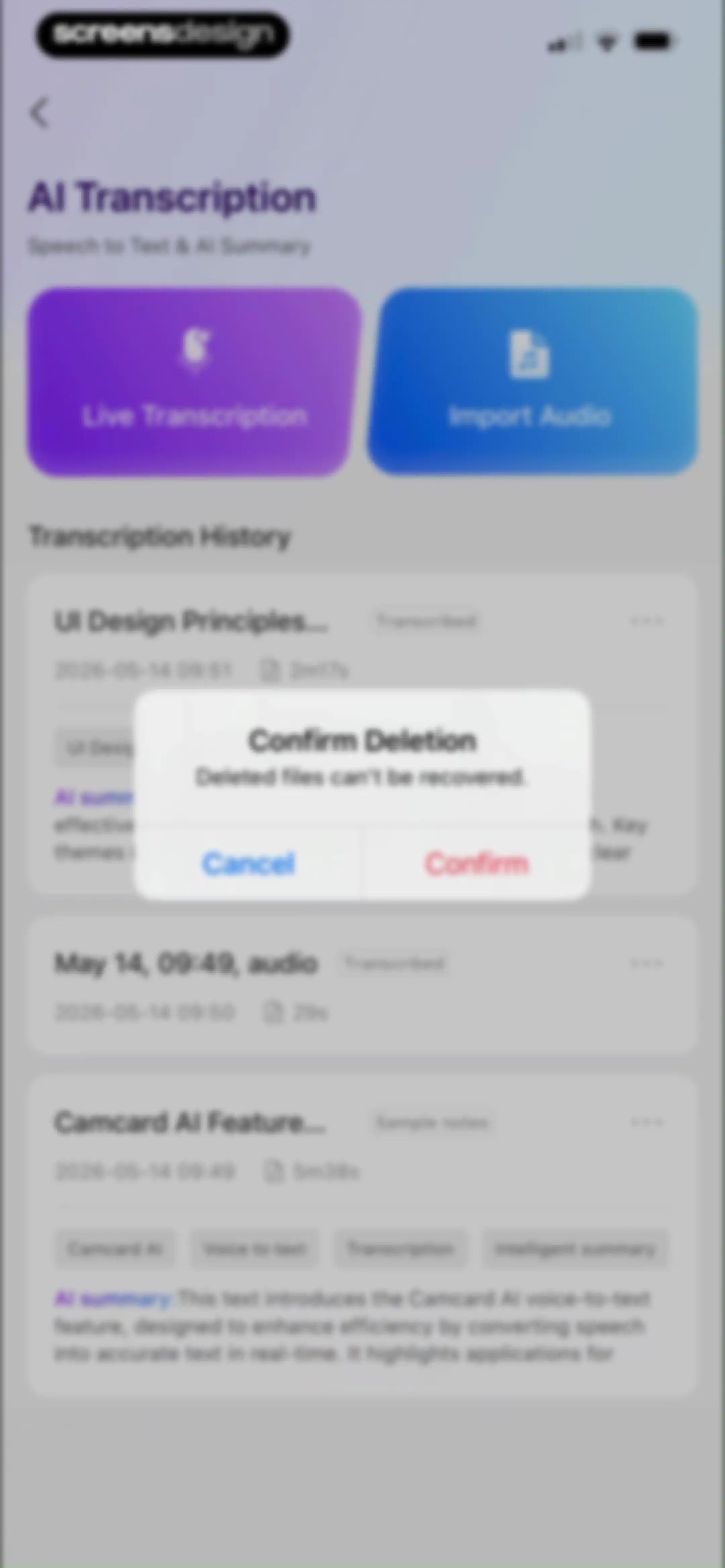 CamCard AI Business Assistant screen 86