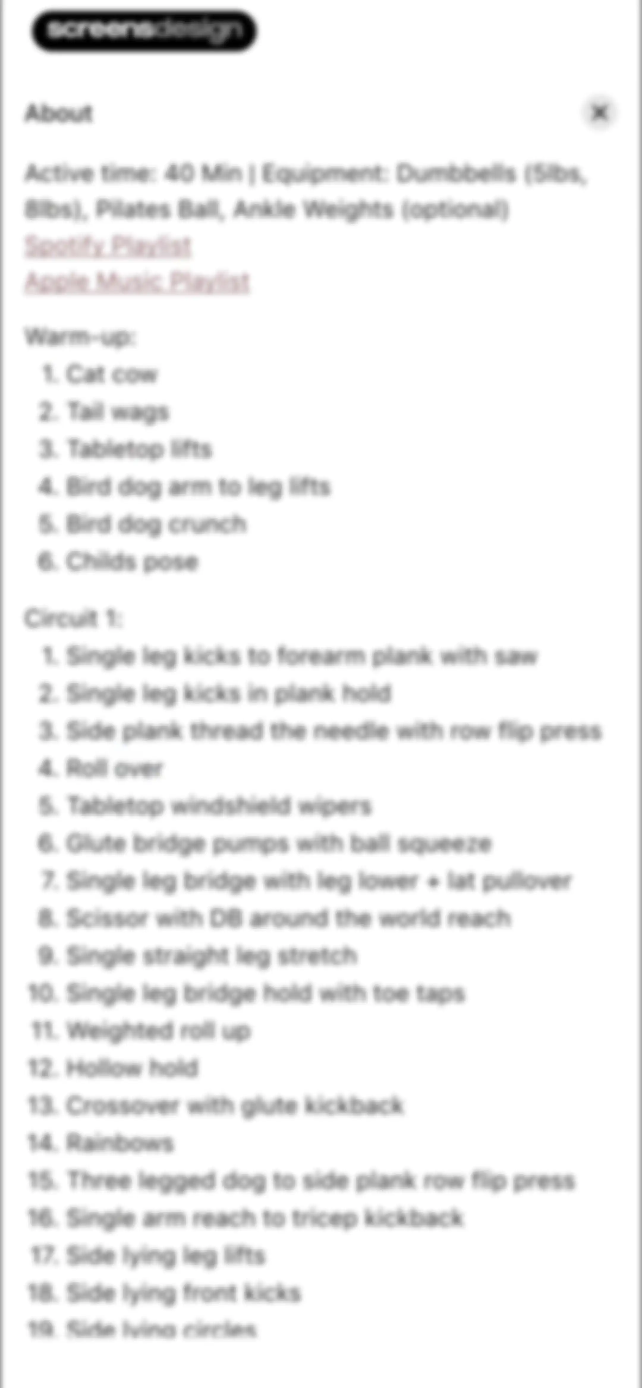 Fit with Coco screen 19
