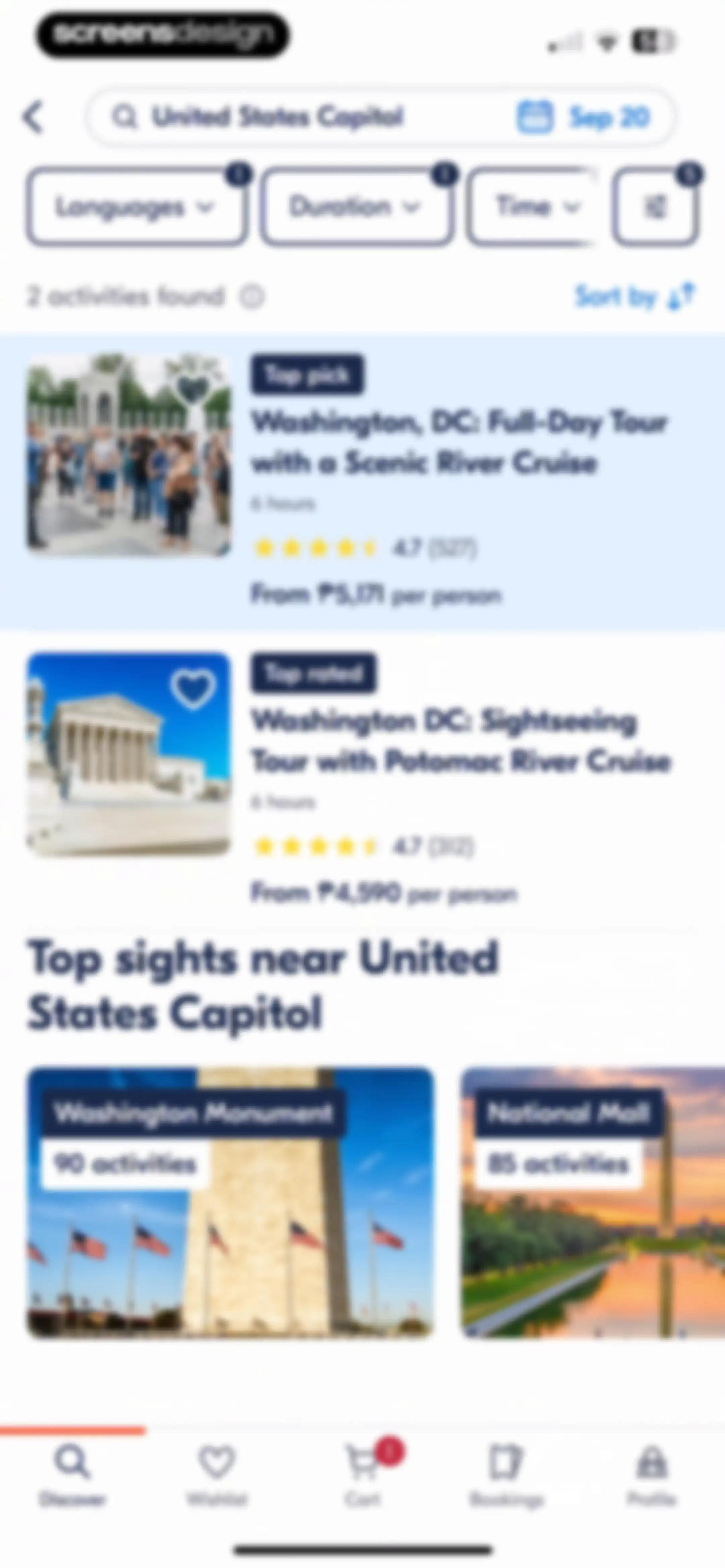 GetYourGuide: Plan & Book screen 64