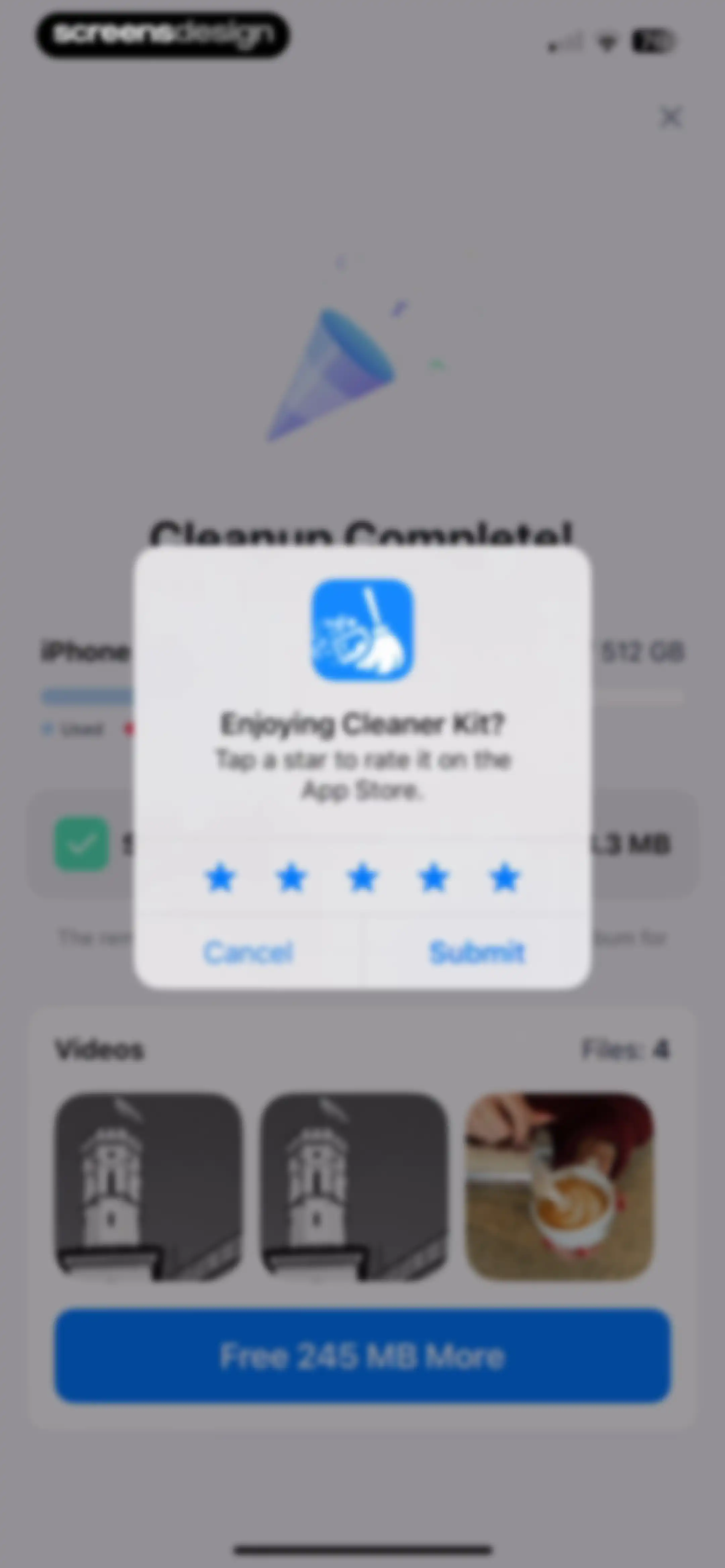 Cleaner Kit - Clean Up Storage screen 25