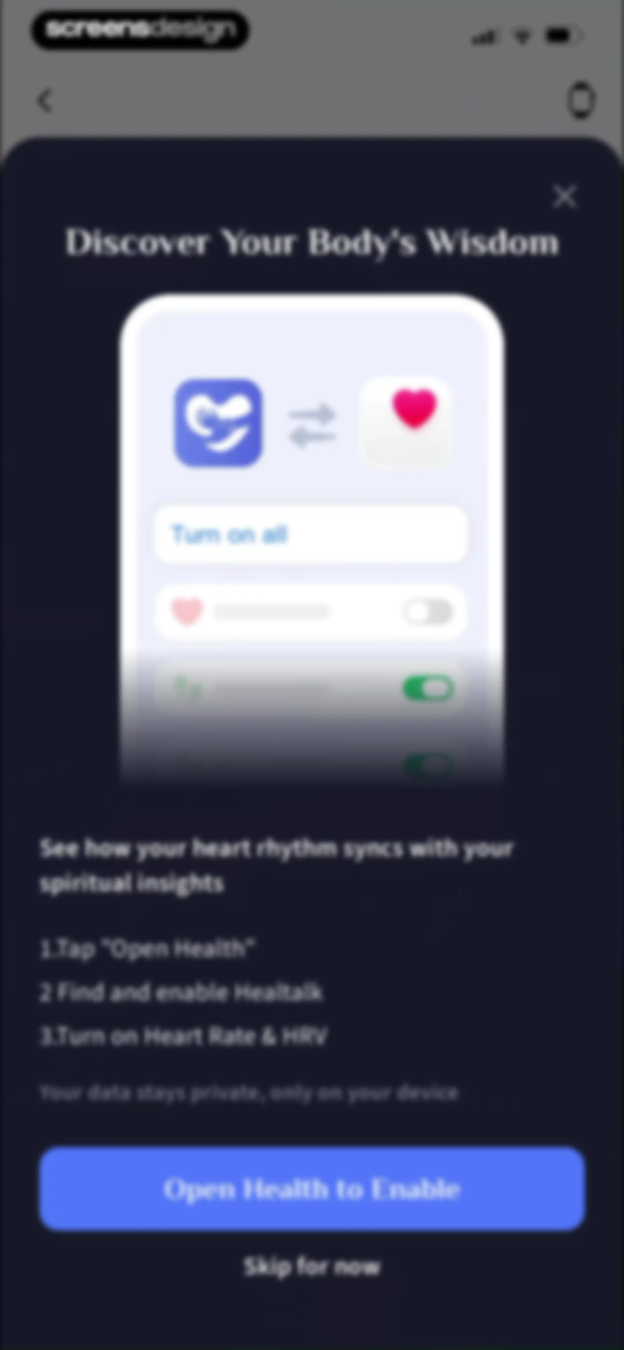 HealTalk - Text Reading screen 136