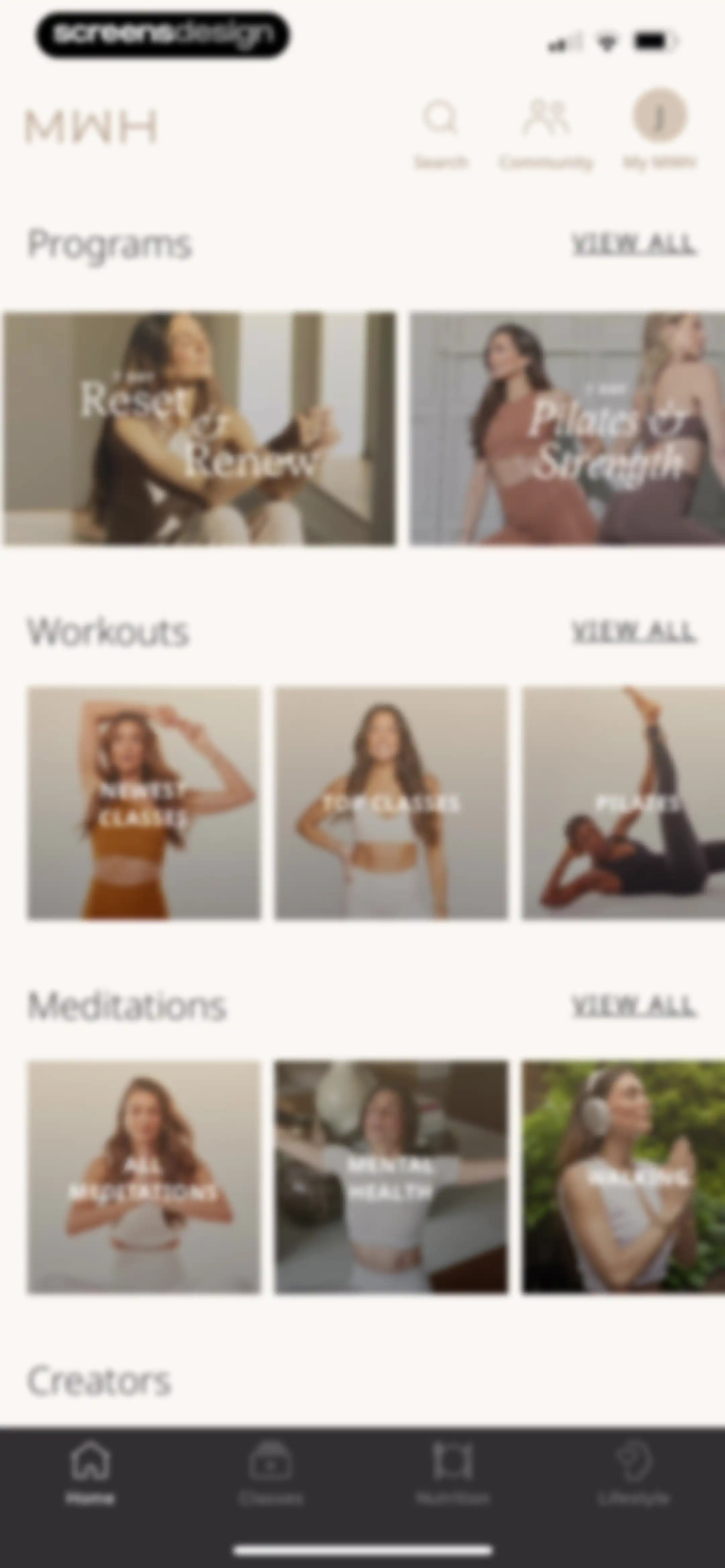 MWH: Fitness + Wellness screen 47