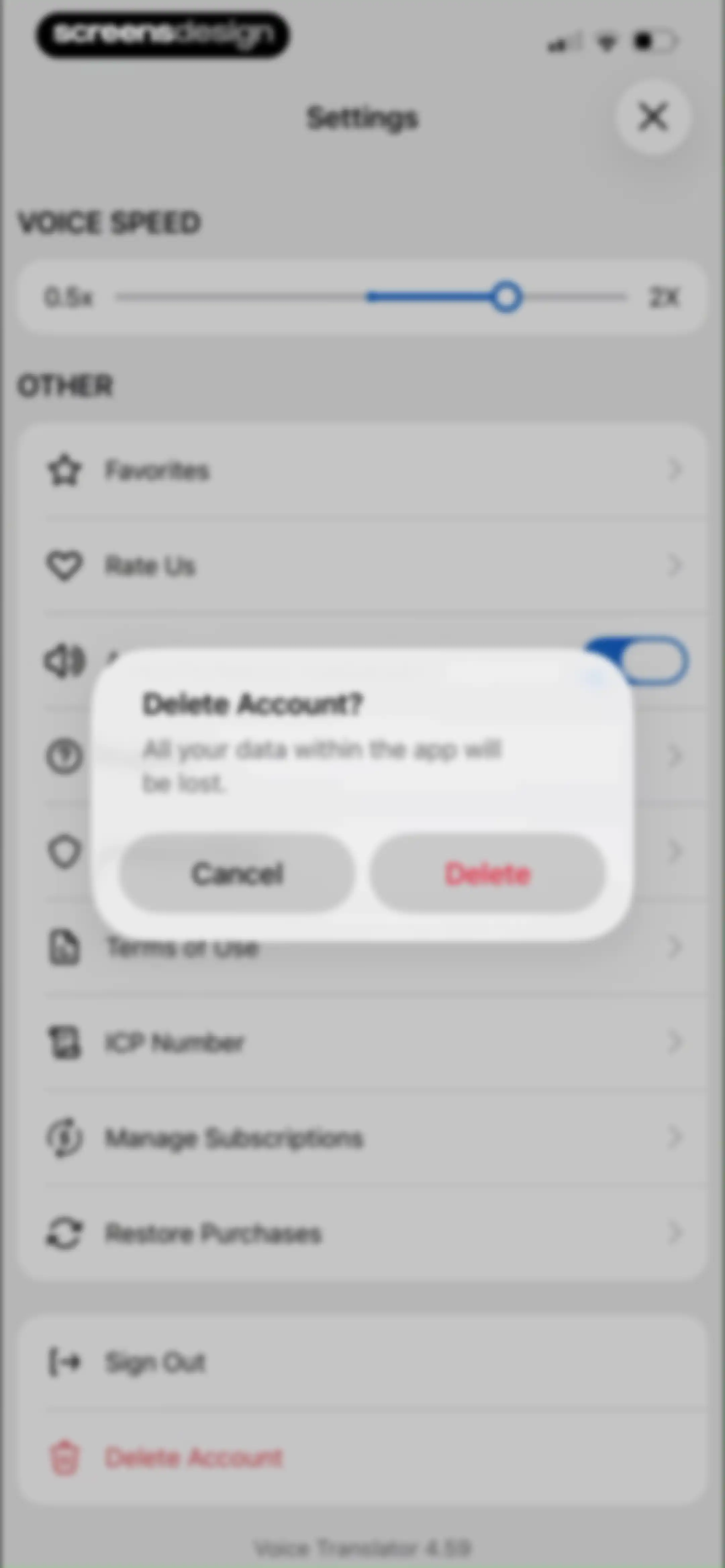 Voice Translator: AI Translate screen 43