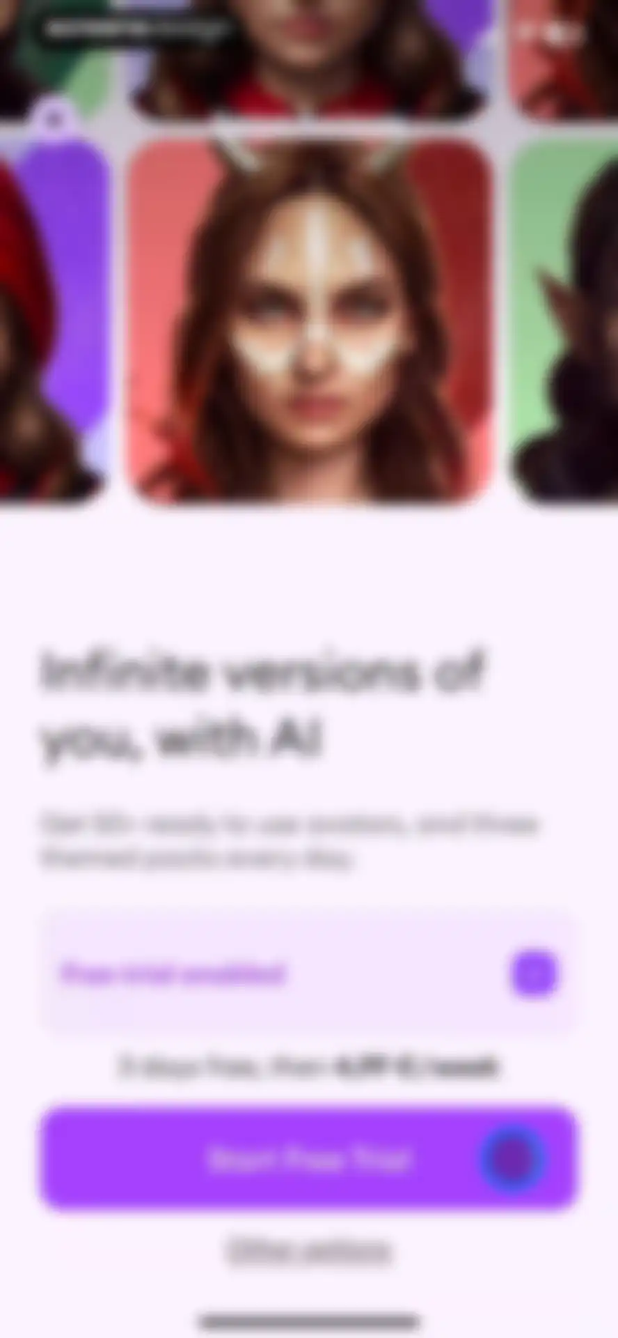 Dawn AI - Avatar generator screen 10
