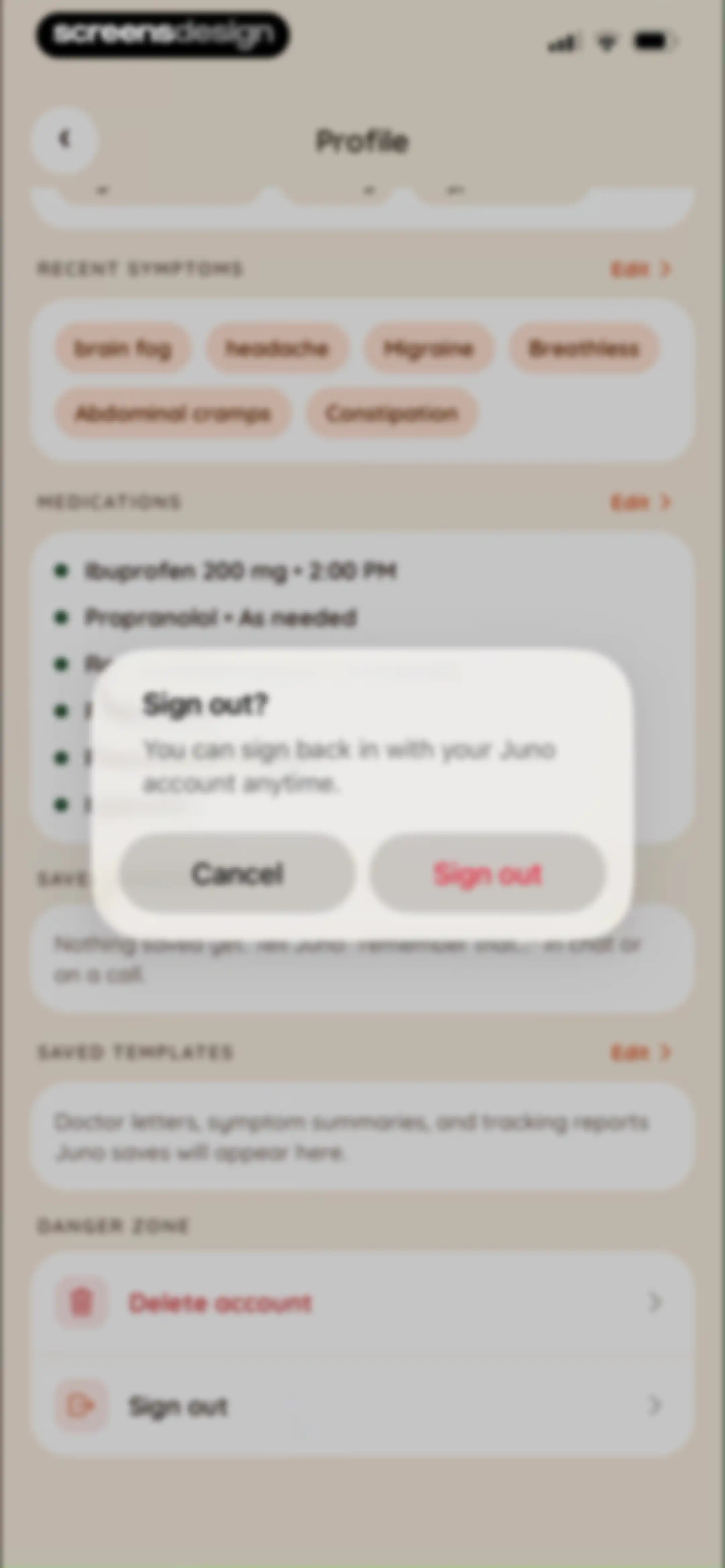 Juno: Chronic Illness Support screen 216