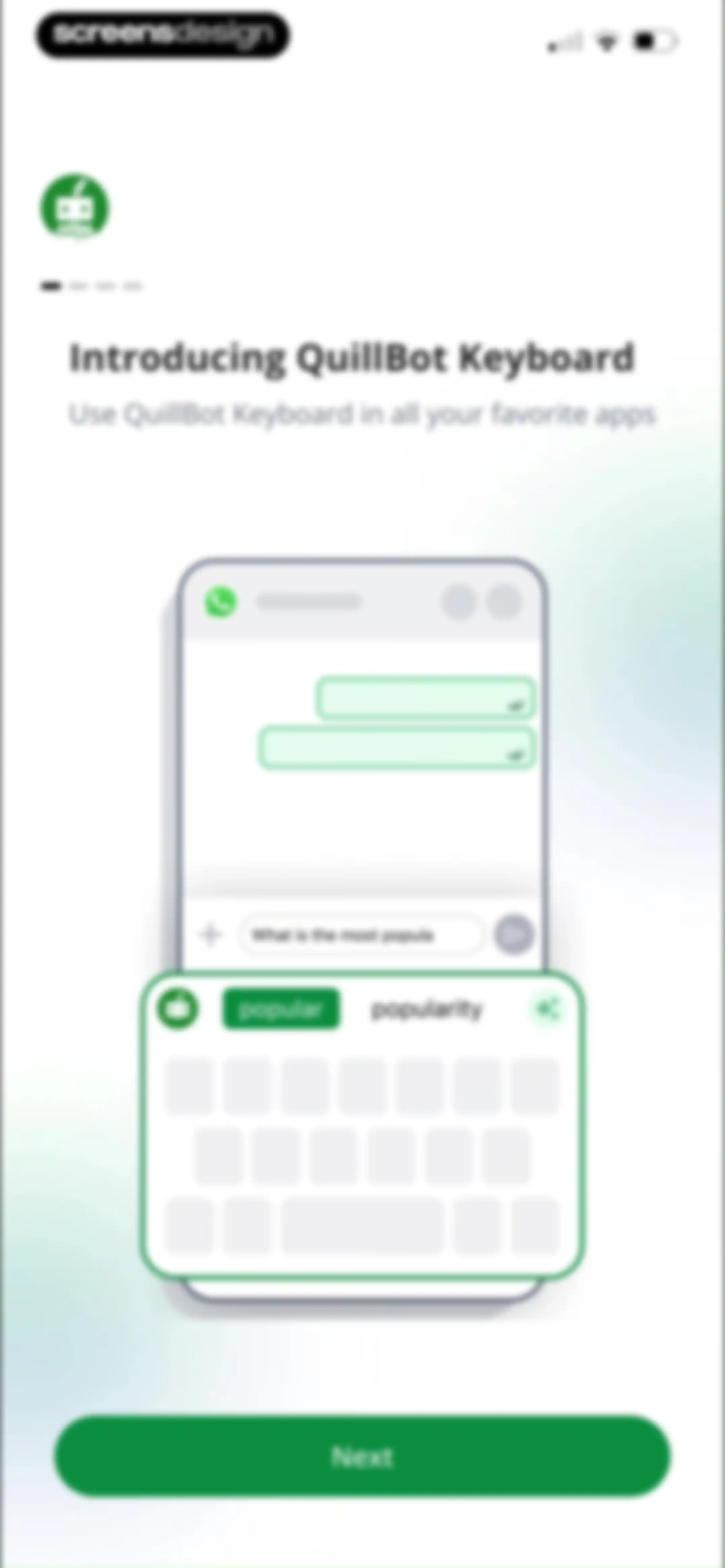 Quillbot-AI Writing & Keyboard screen 2