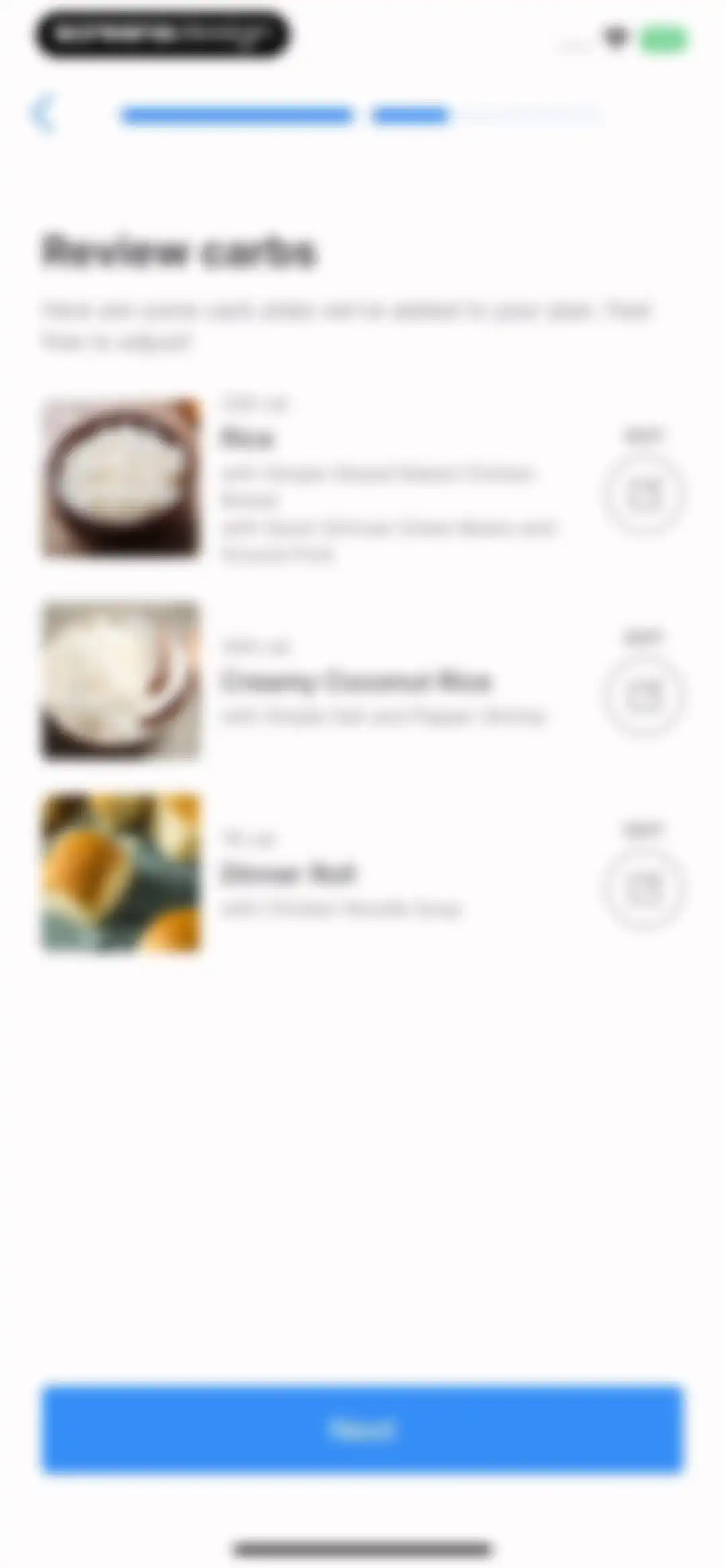 Intent - Meal Planner screen 54