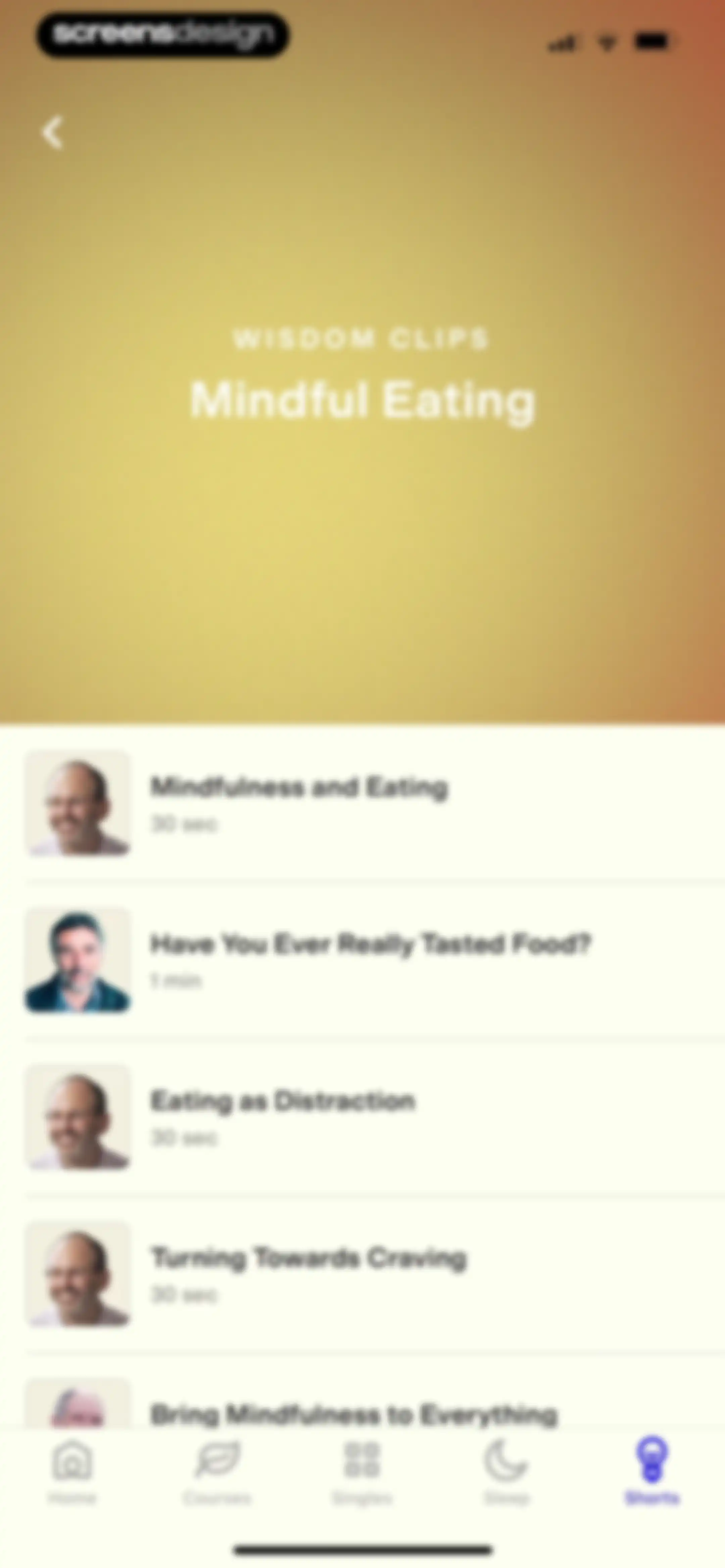 Happier Meditation screen 115