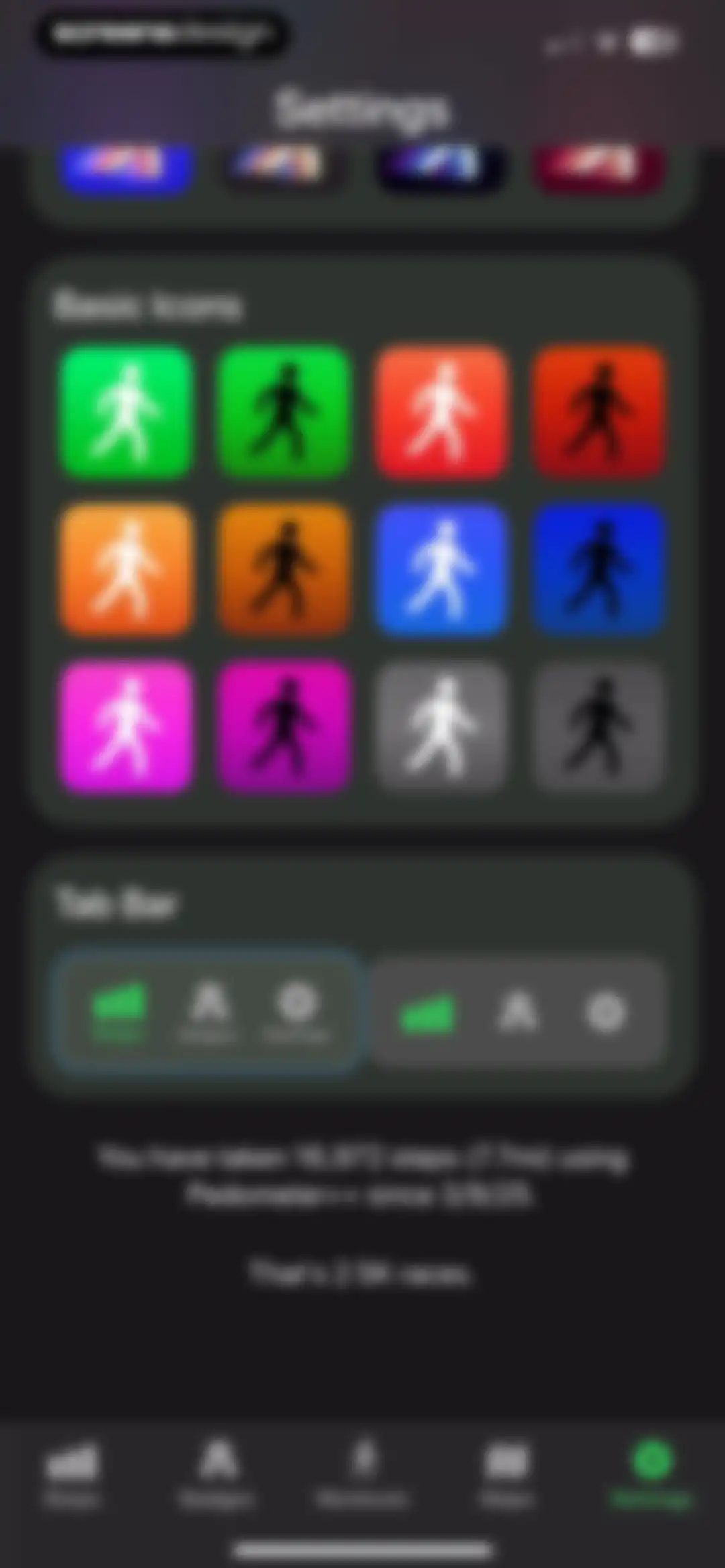 Pedometer++ screen 88