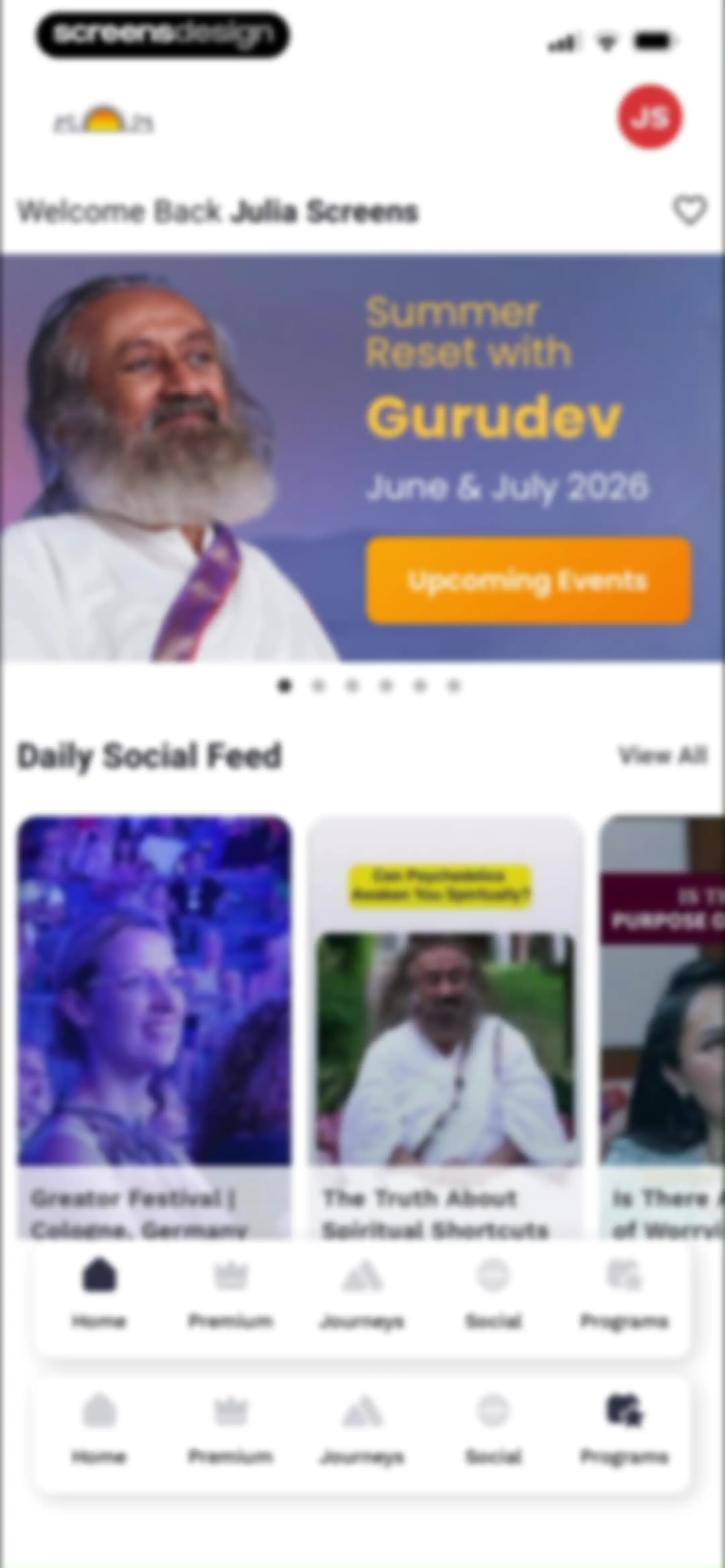 Art of Living Official App screen 72