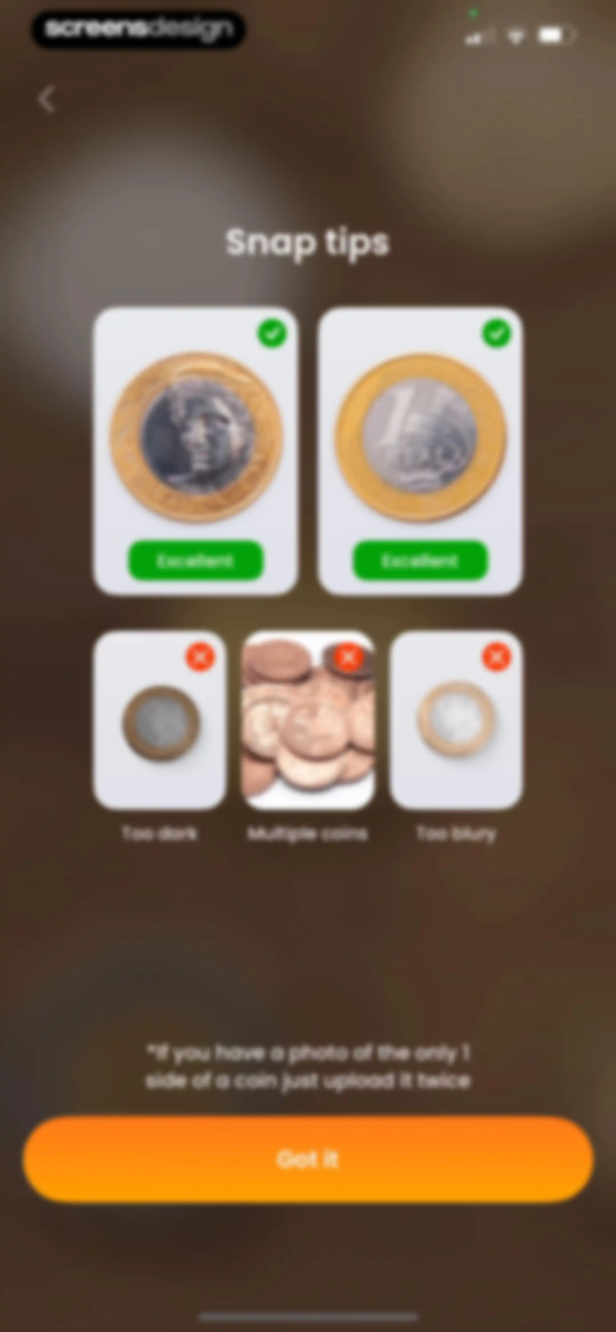 Coin ID Scanner: Value Checker screen 106