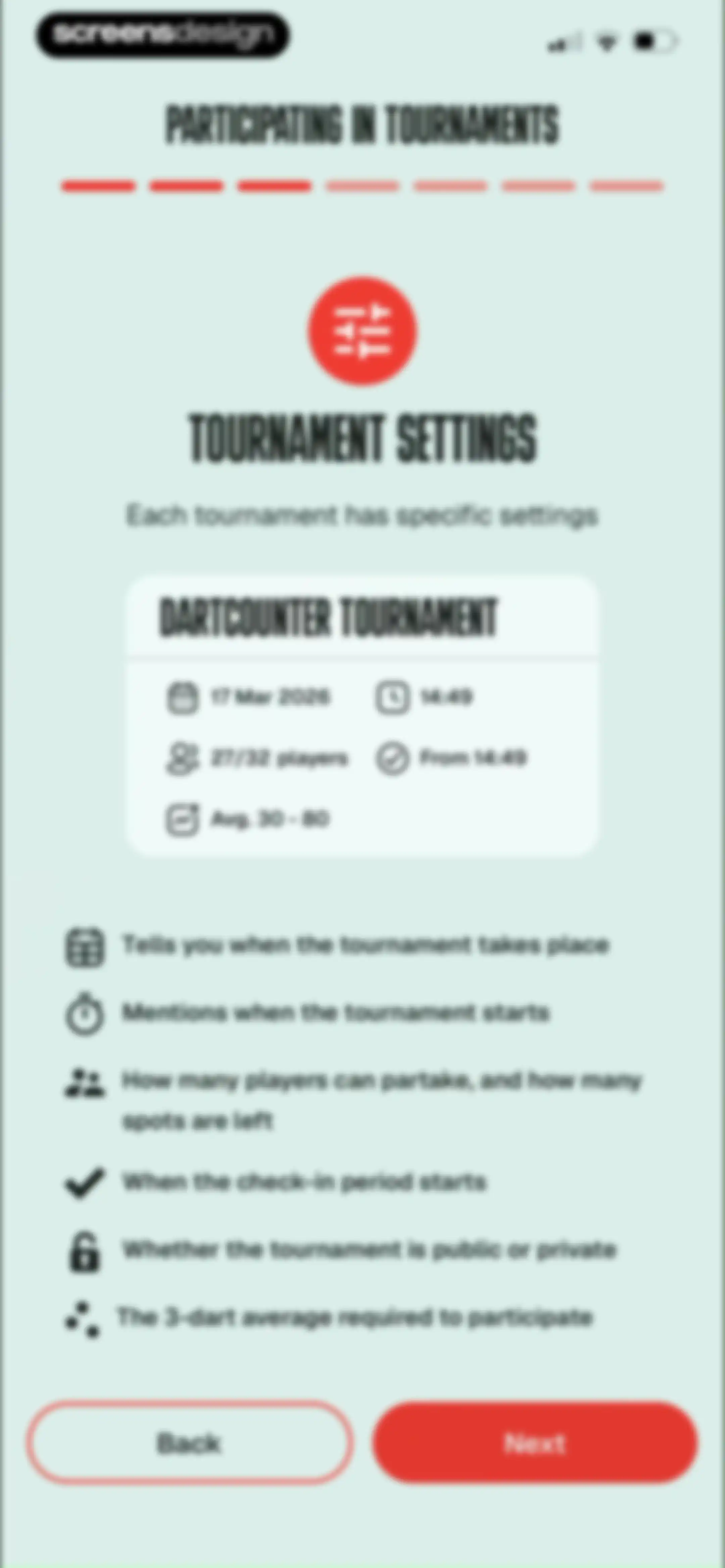 DartCounter screen 101
