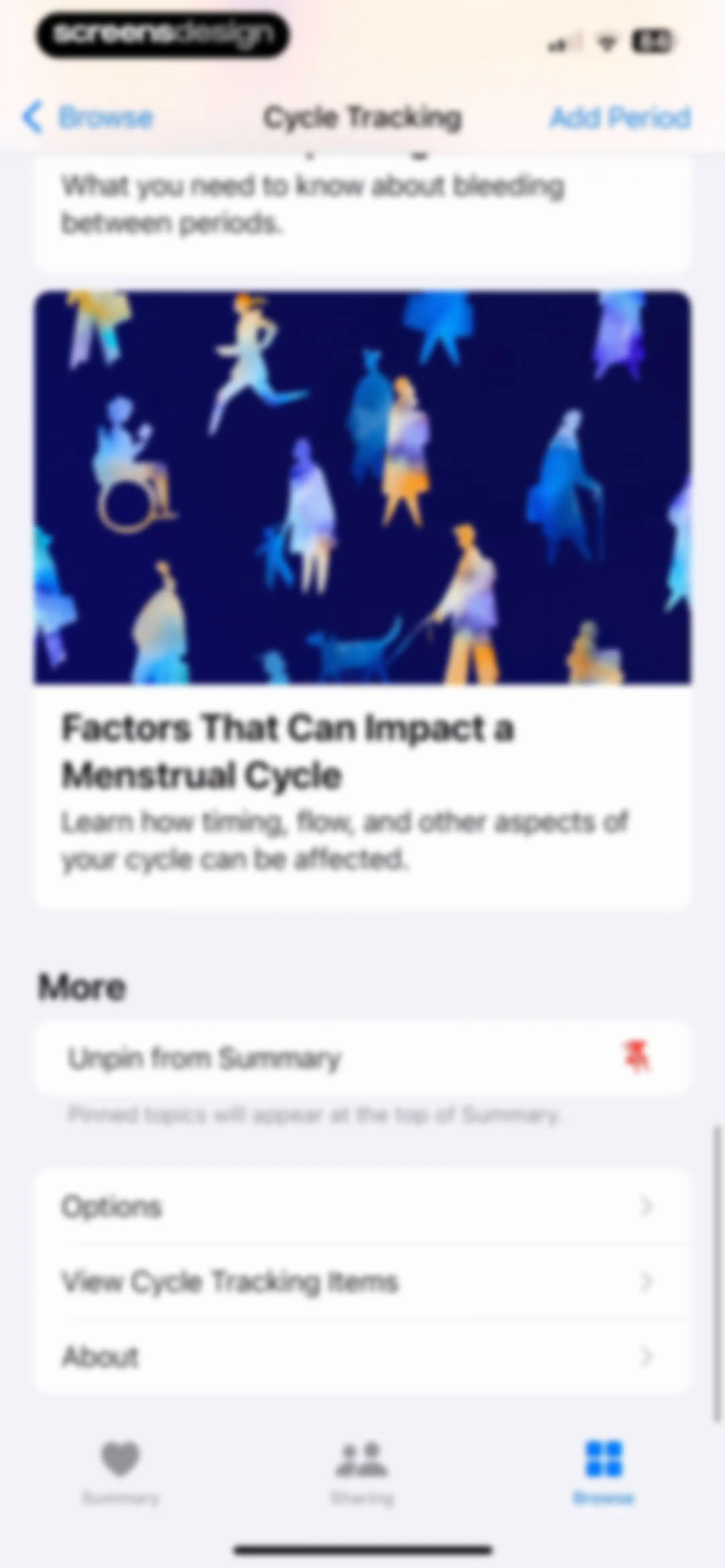 Apple Health screen 110