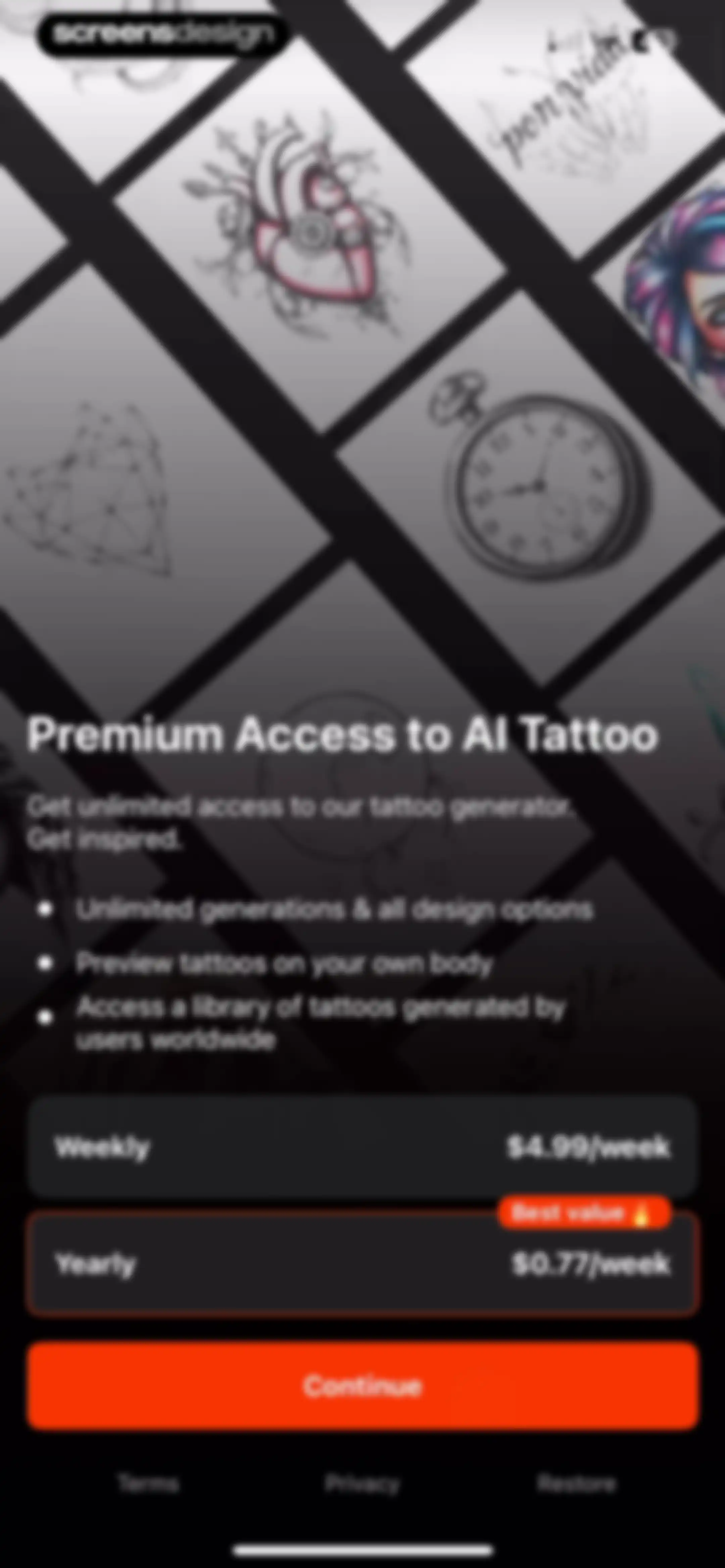 Tattoo AI Design Generator screen 8