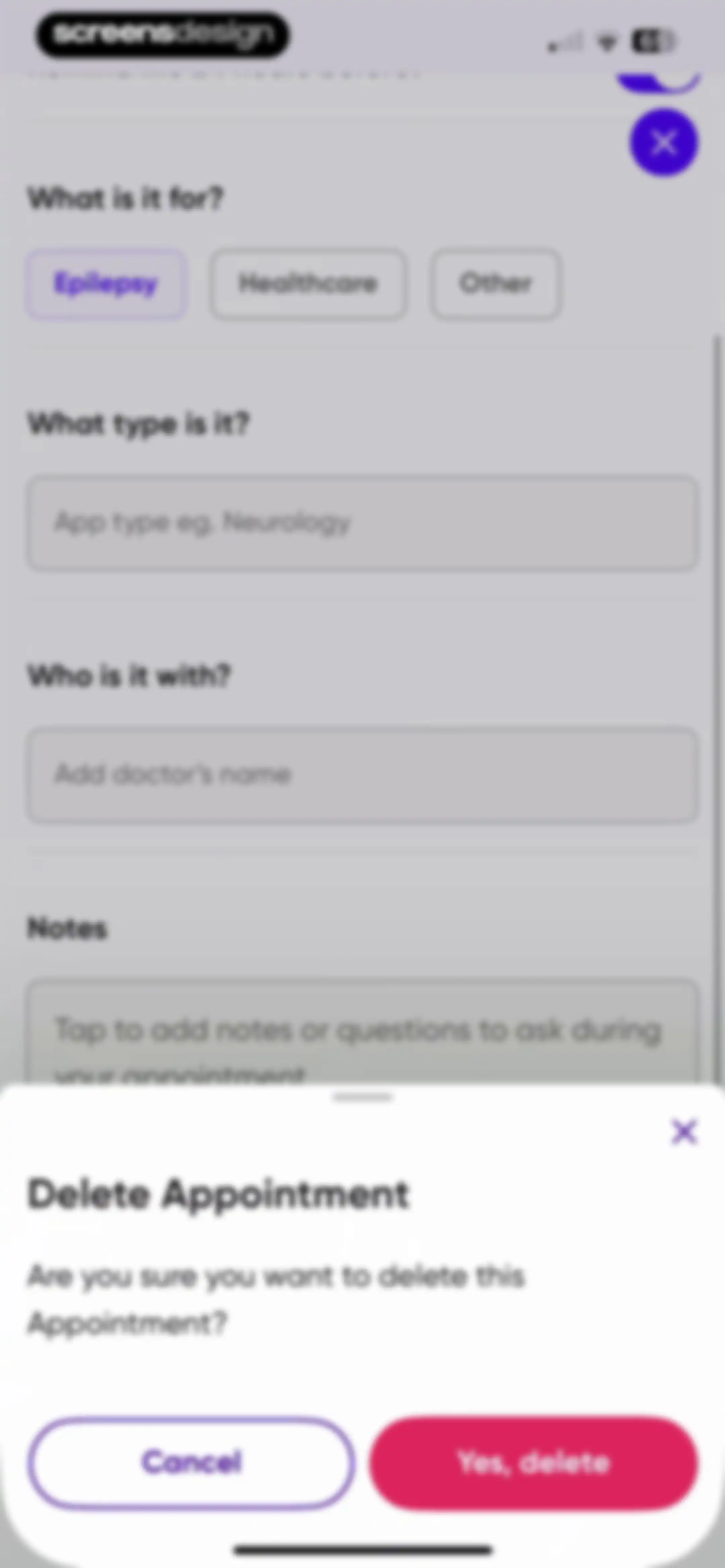 Epsy: Seizure Log for Epilepsy screen 117