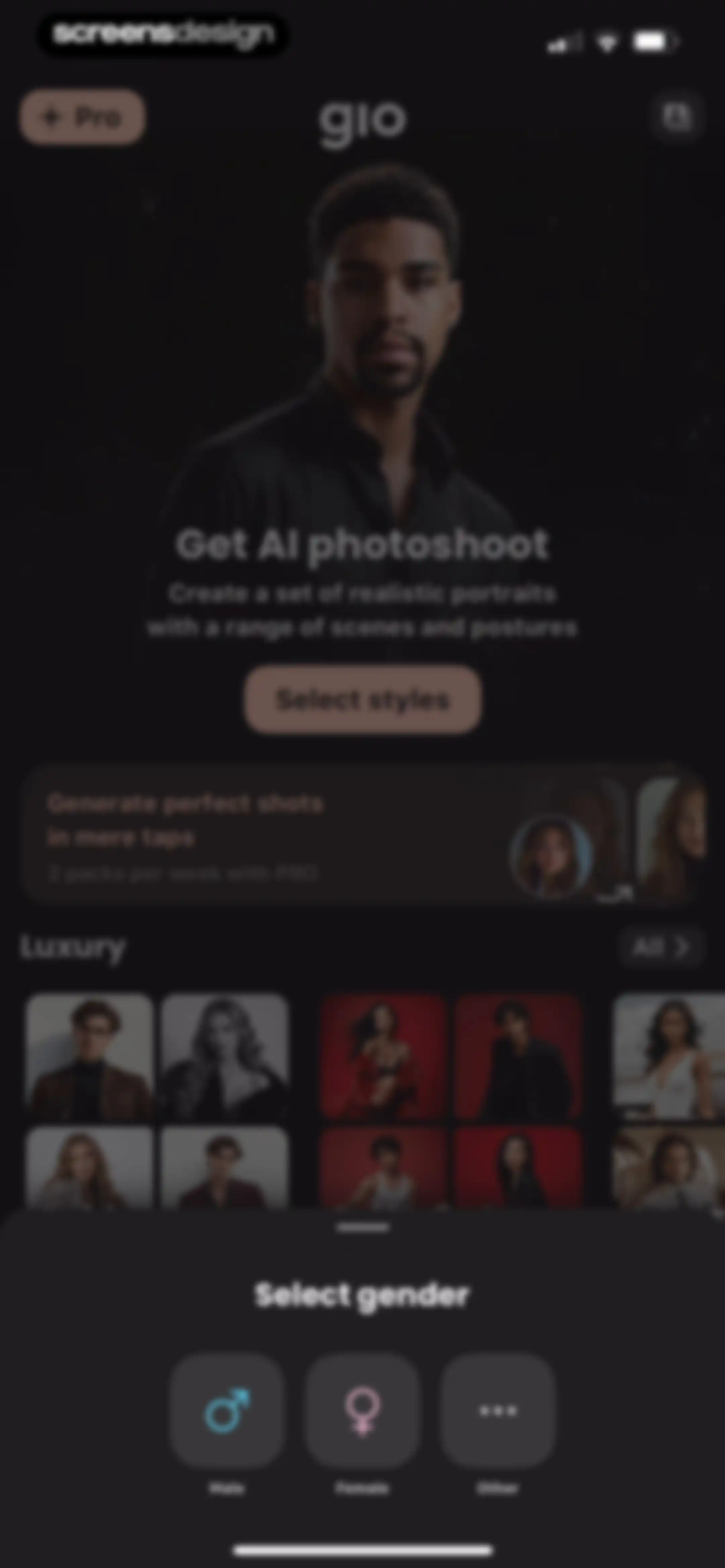 GIO - AI Photoshoot Generator screen 64