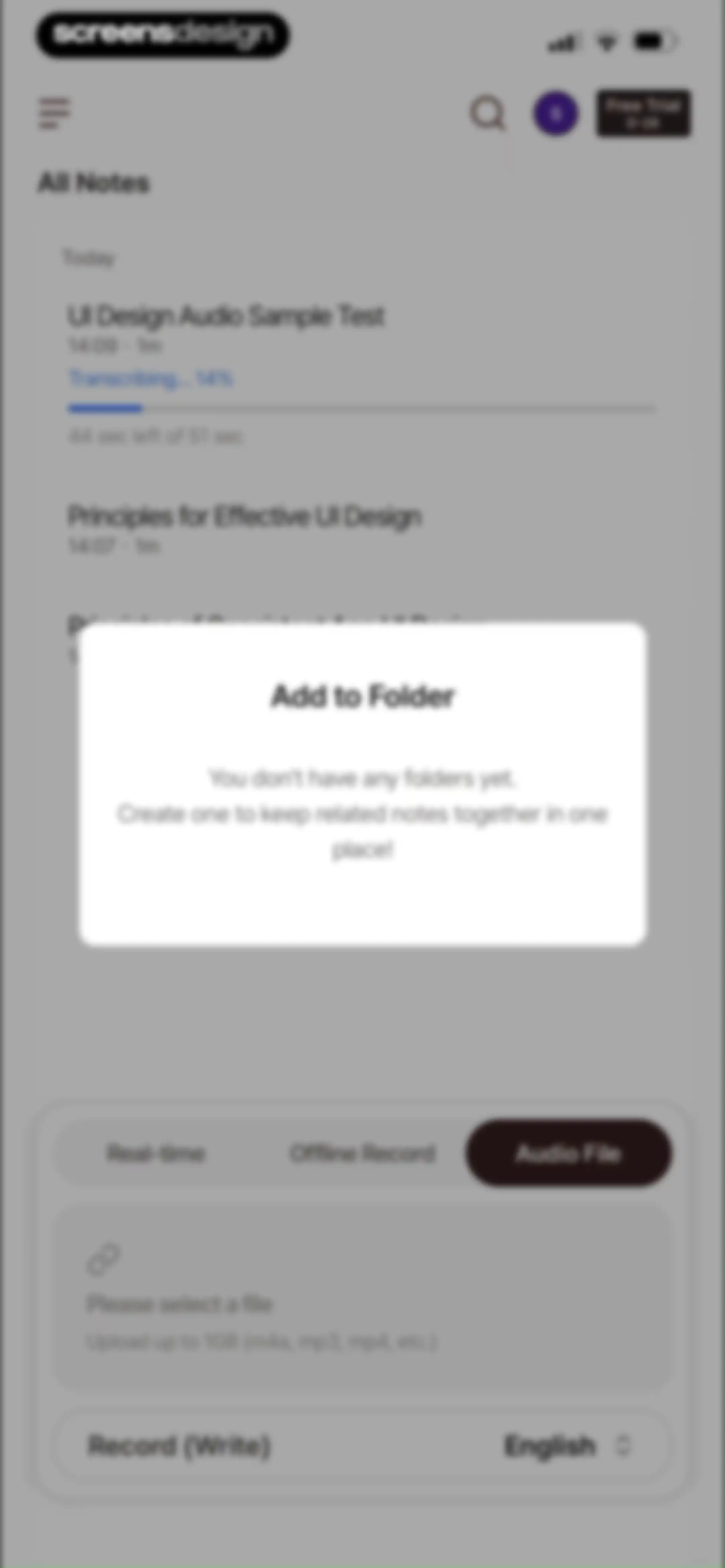 Tiro - AI Meeting Notes screen 47