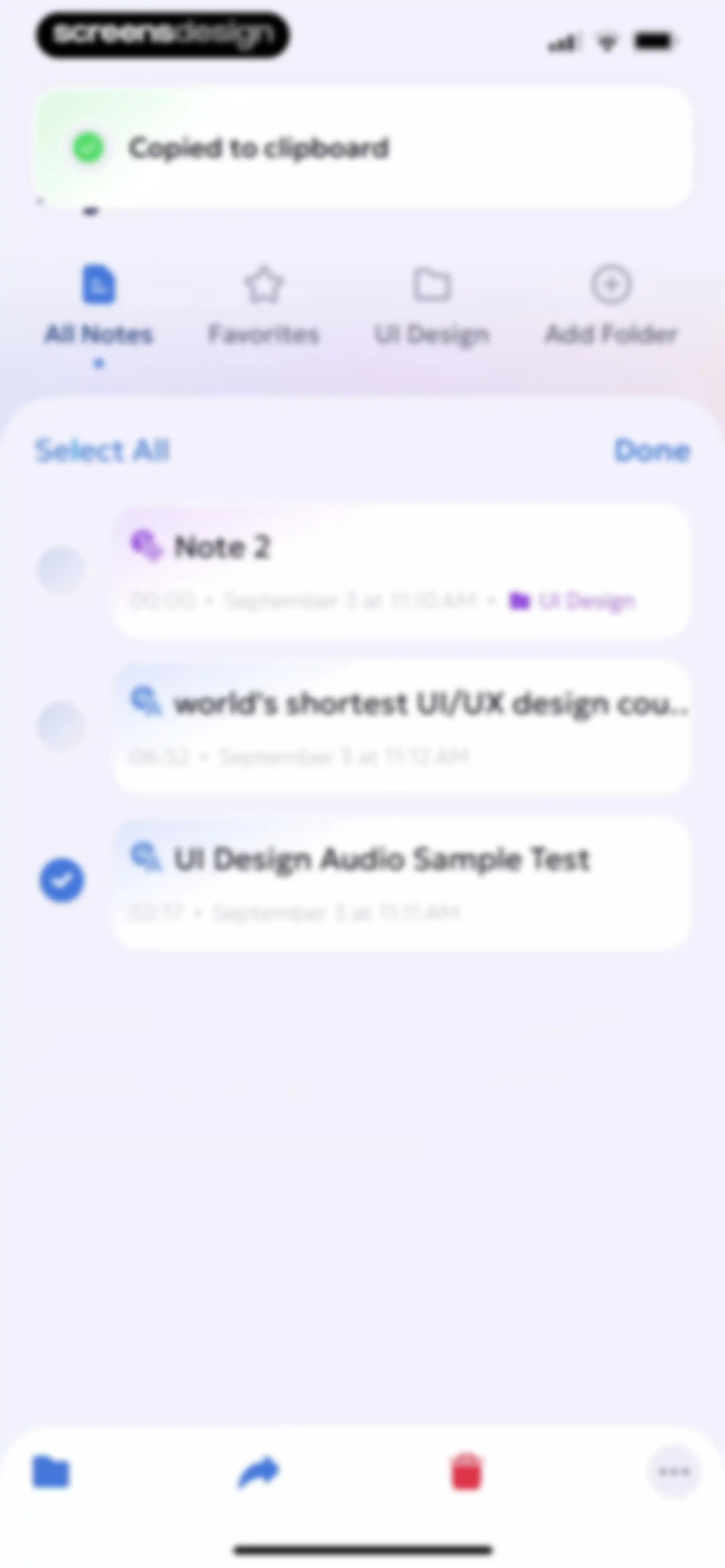 AI Summary - Meeting Notes screen 75