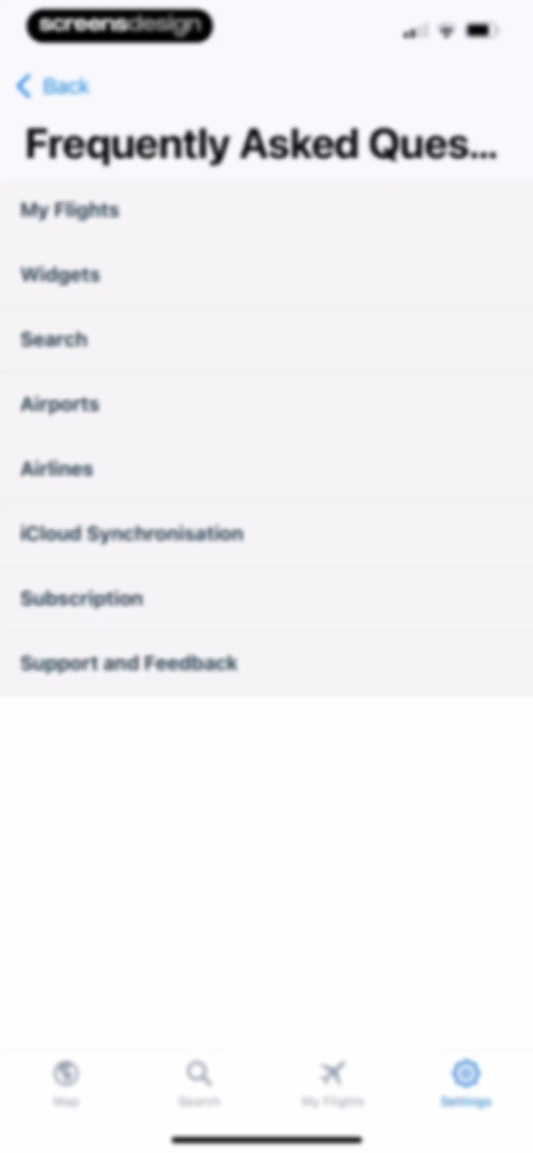 Flight Tracker + screen 98