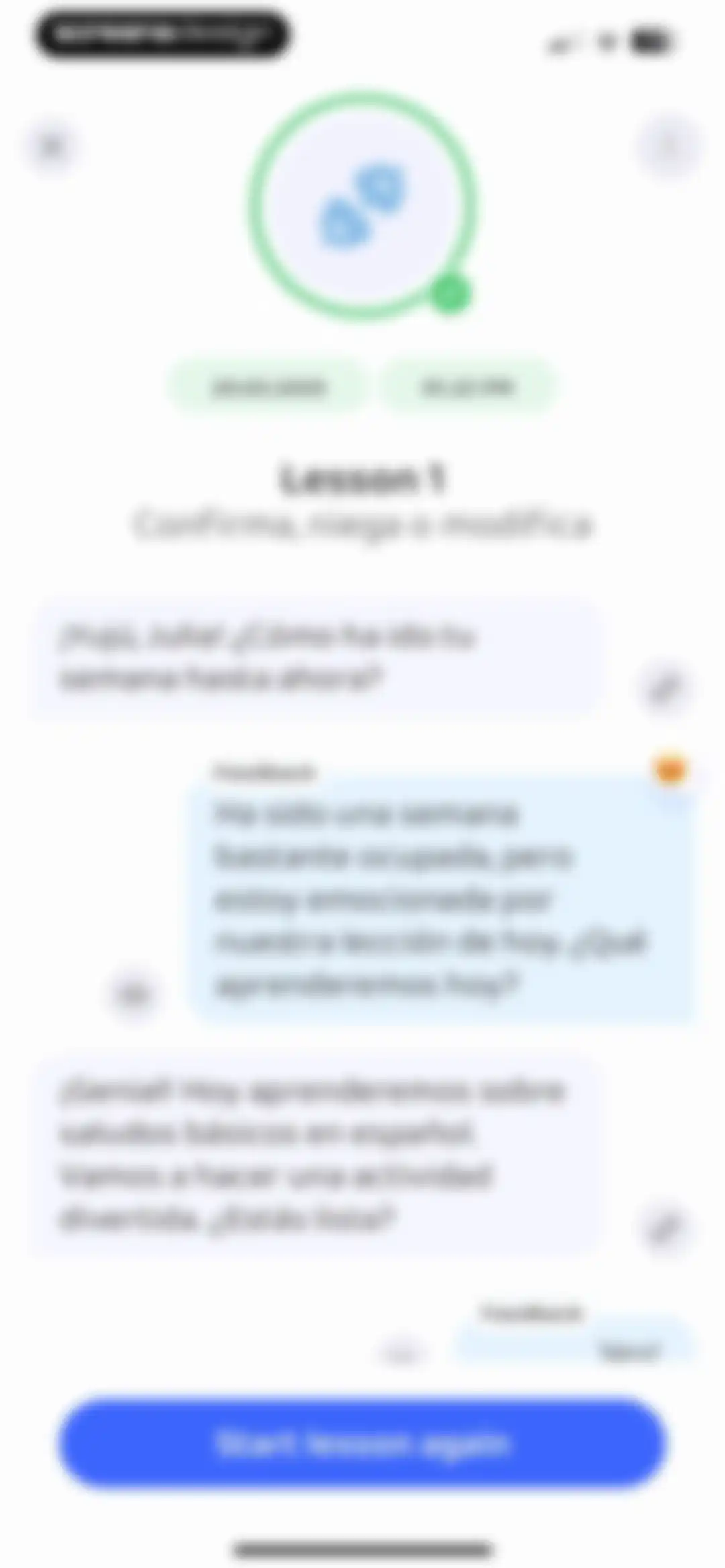 Praktika – AI Language Tutor screen 103