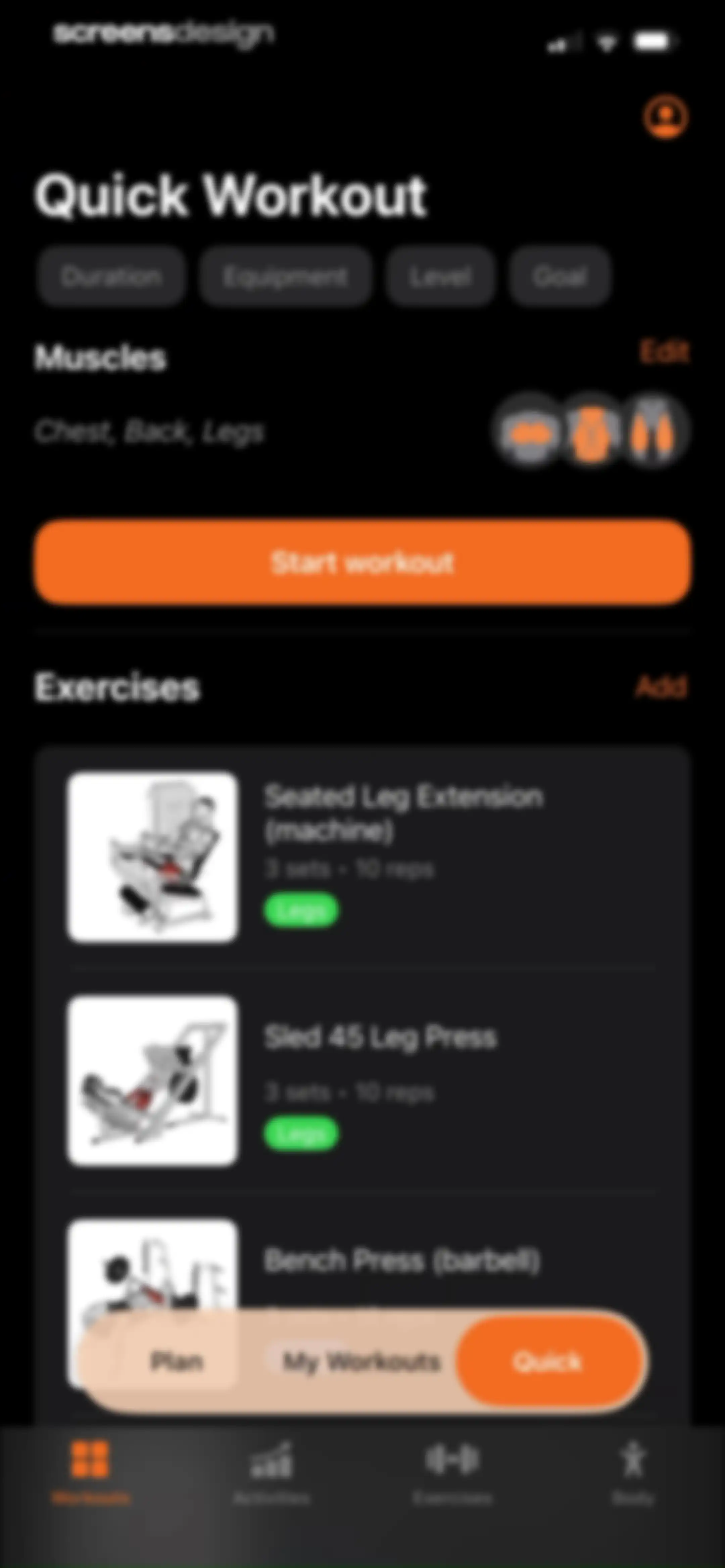 Gym WP - Workout Planner & Log screen 159