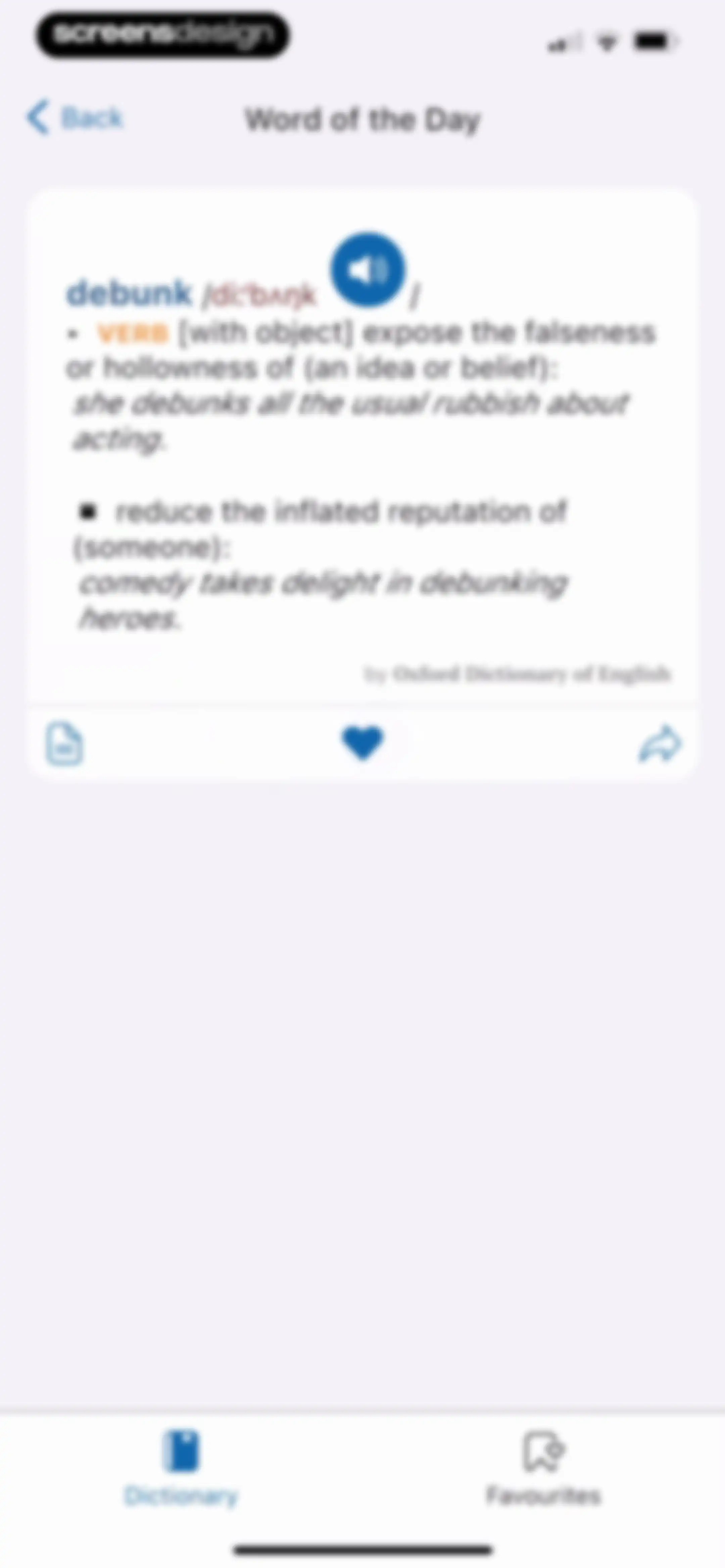 Oxford Dictionary & Thesaurus screen 21