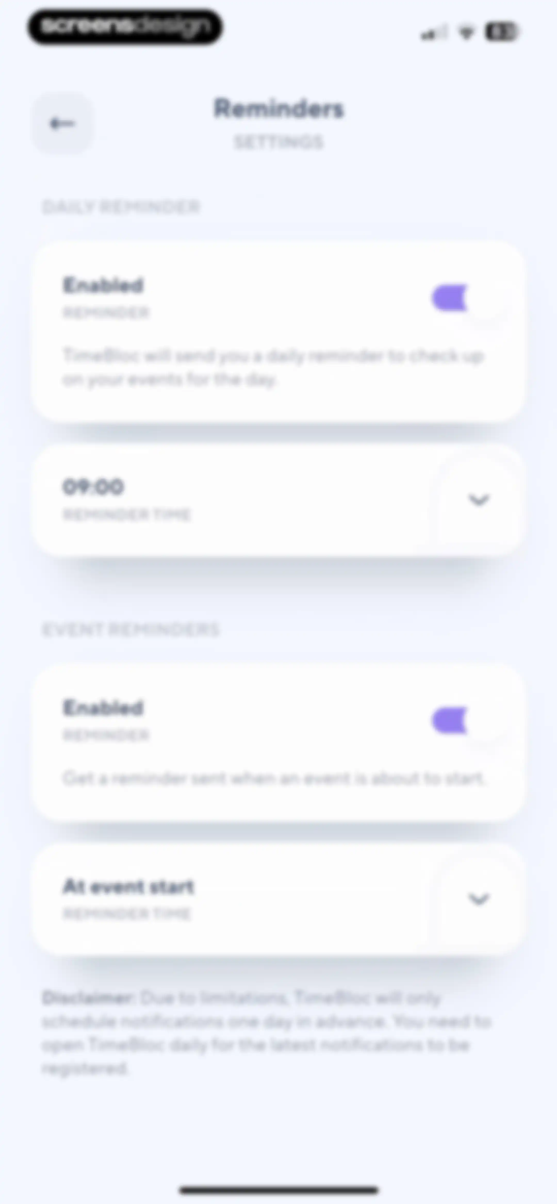 TimeBloc - Daily Planner screen 53
