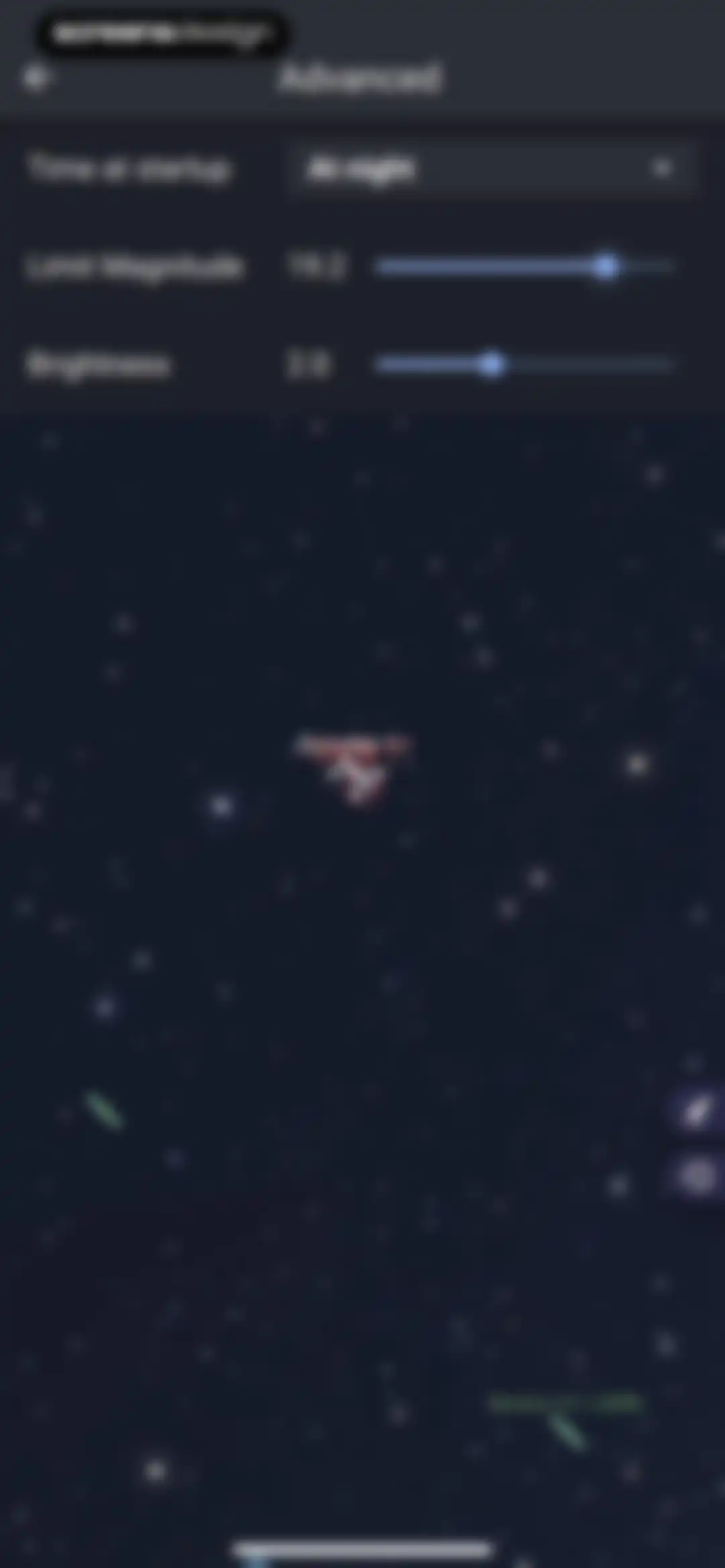 Stellarium Mobile - Star Map screen 55