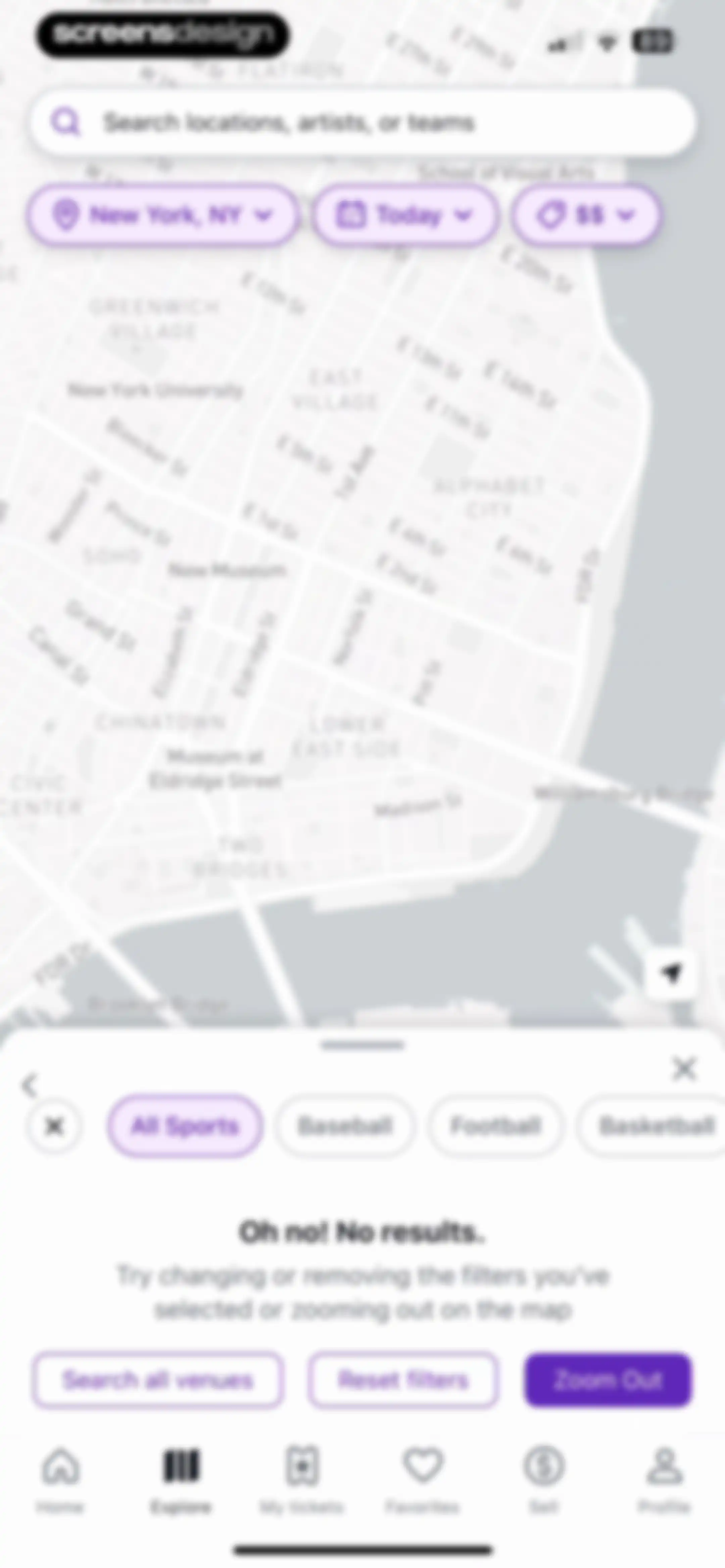 StubHub: Event Tickets screen 64