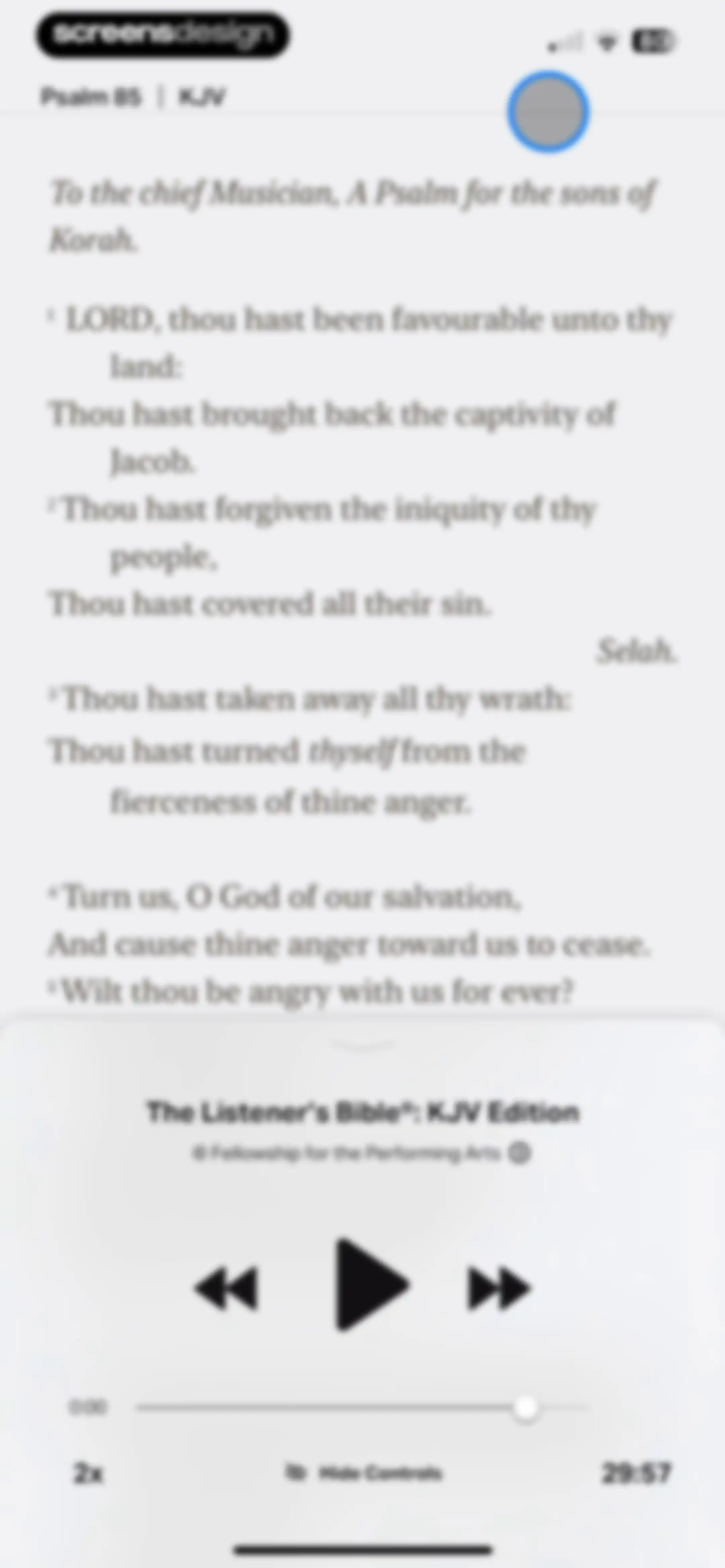 Bible screen 125