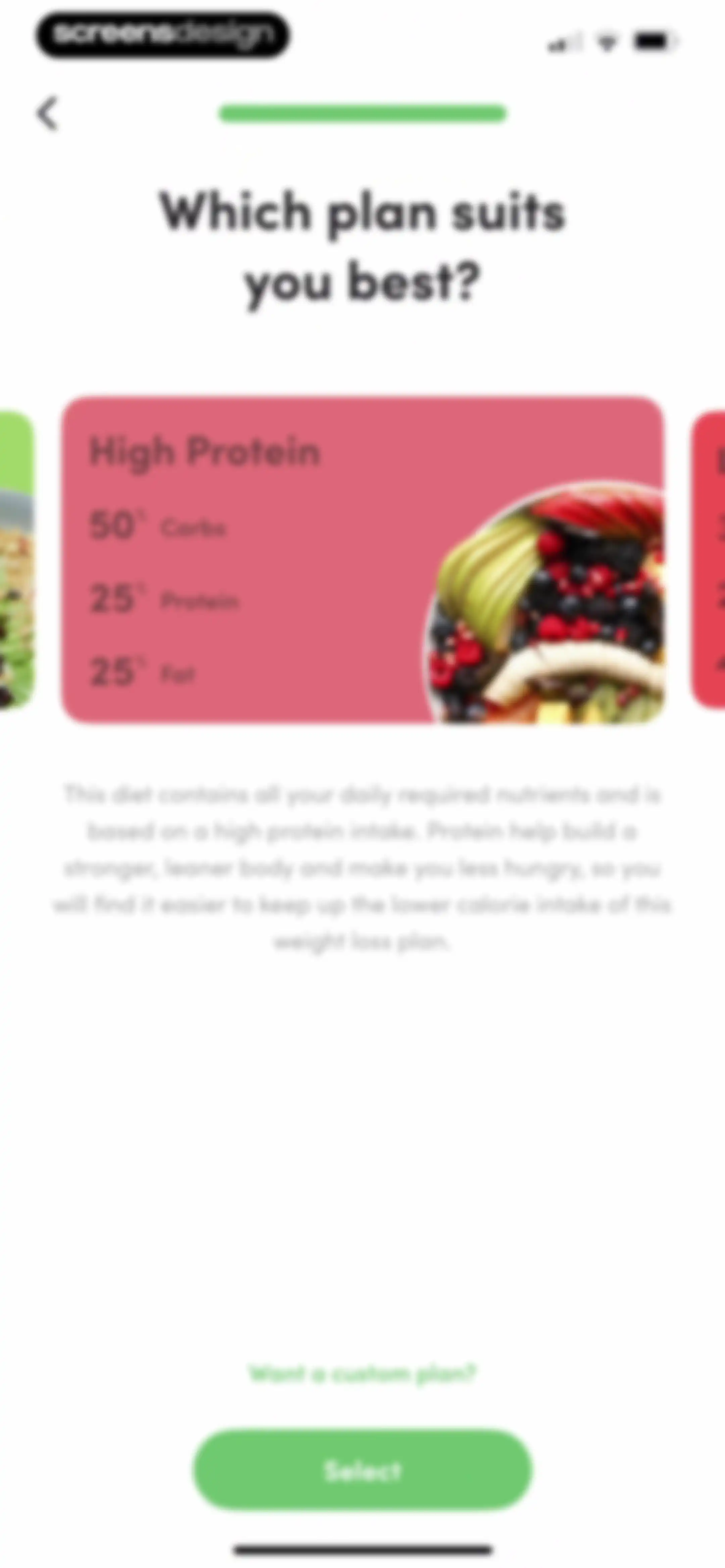 Calories and nutrition tracker screen 24