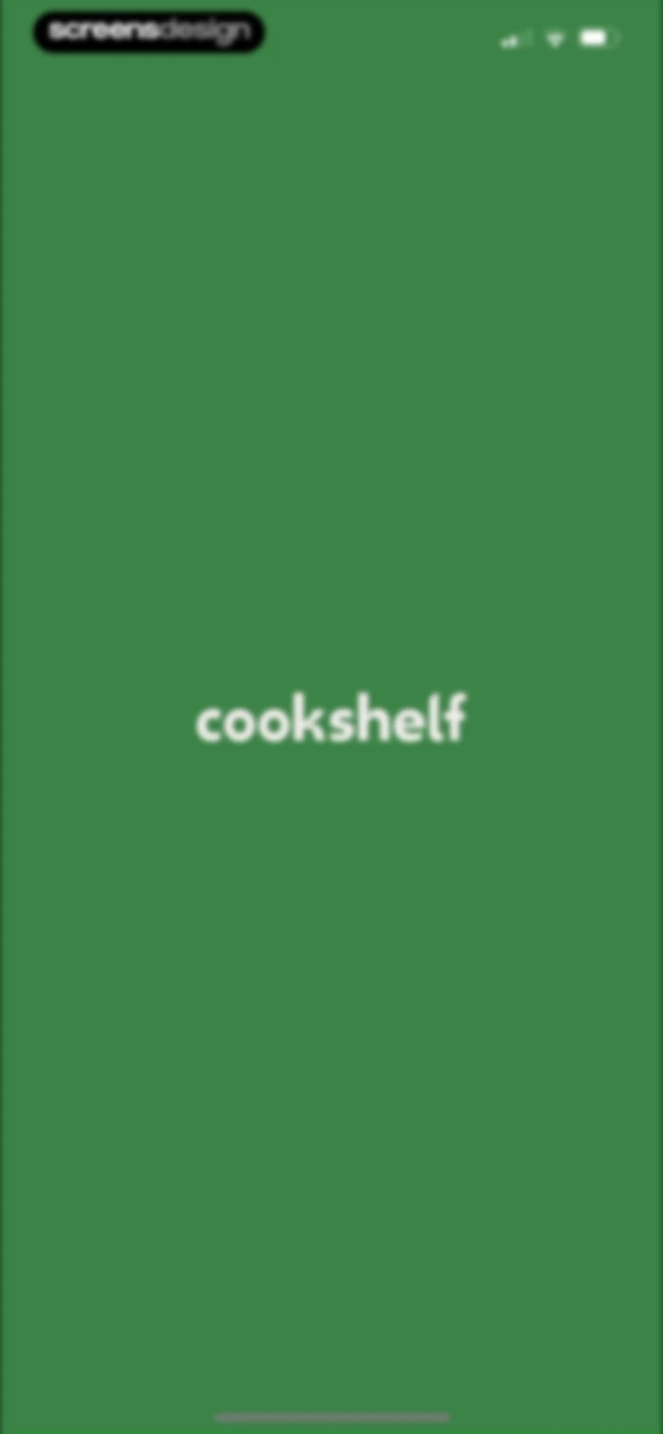 CookShelf: Search Cookbooks screen 1