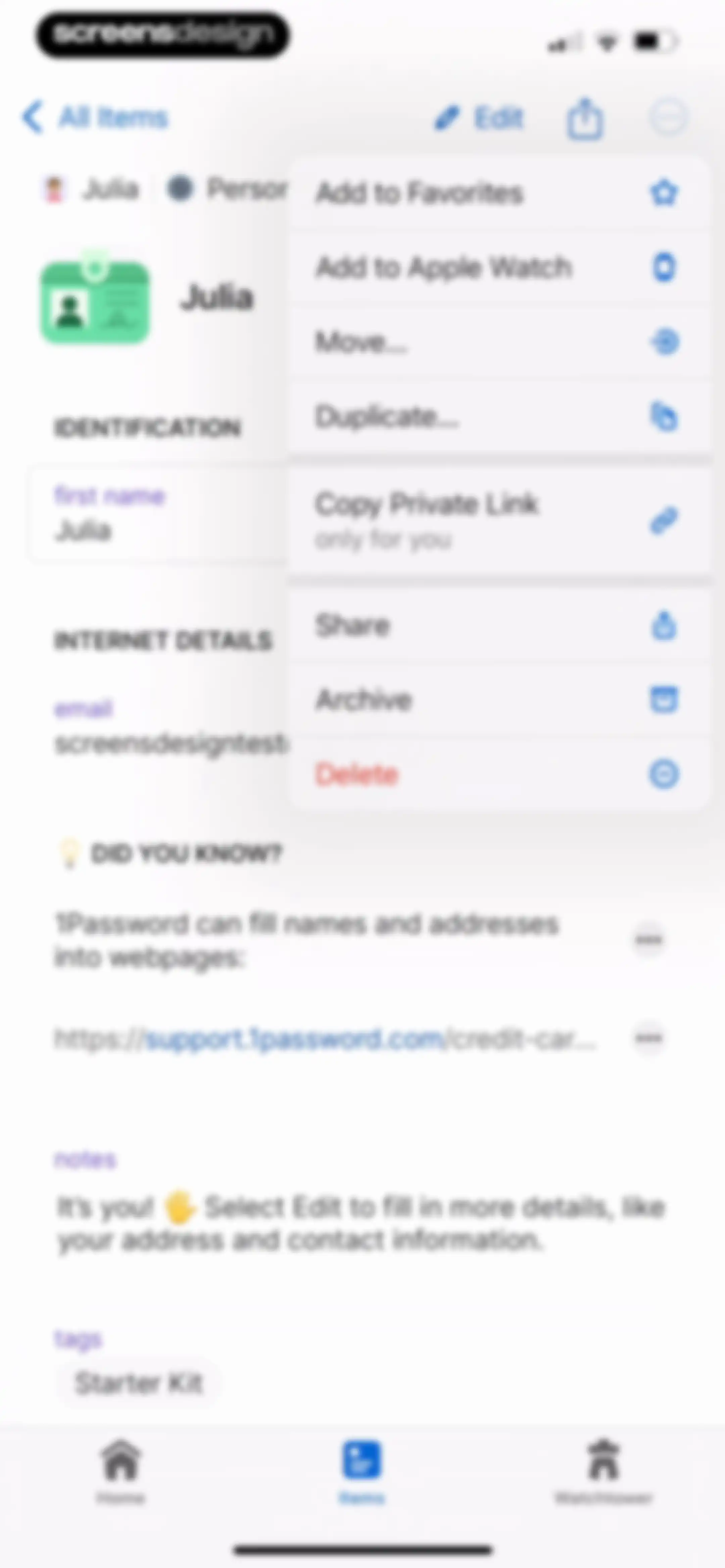 1Password: Password Manager screen 83