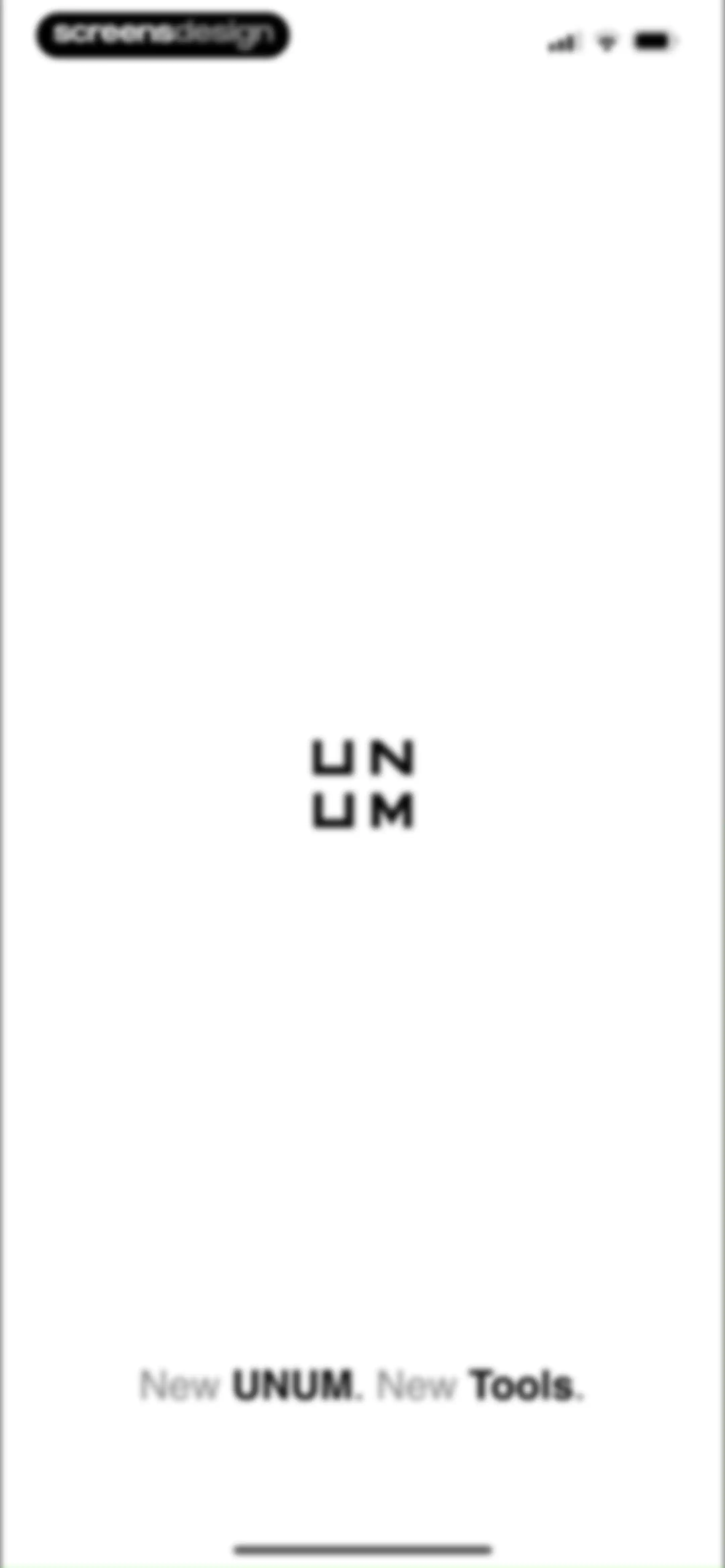 UNUM — Layout & Feed Preview screen 1