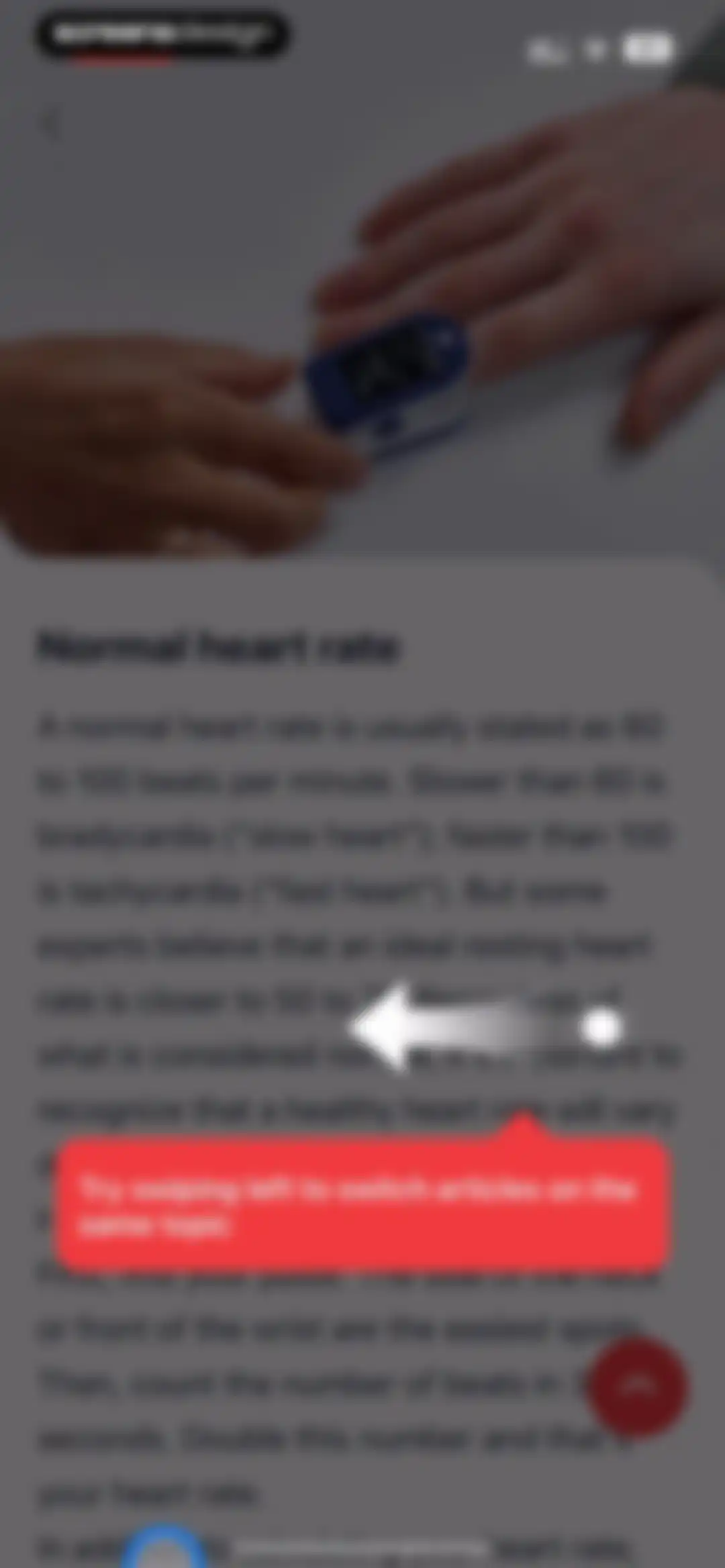 iHeart-Pulse Rate Monitor App. screen 62