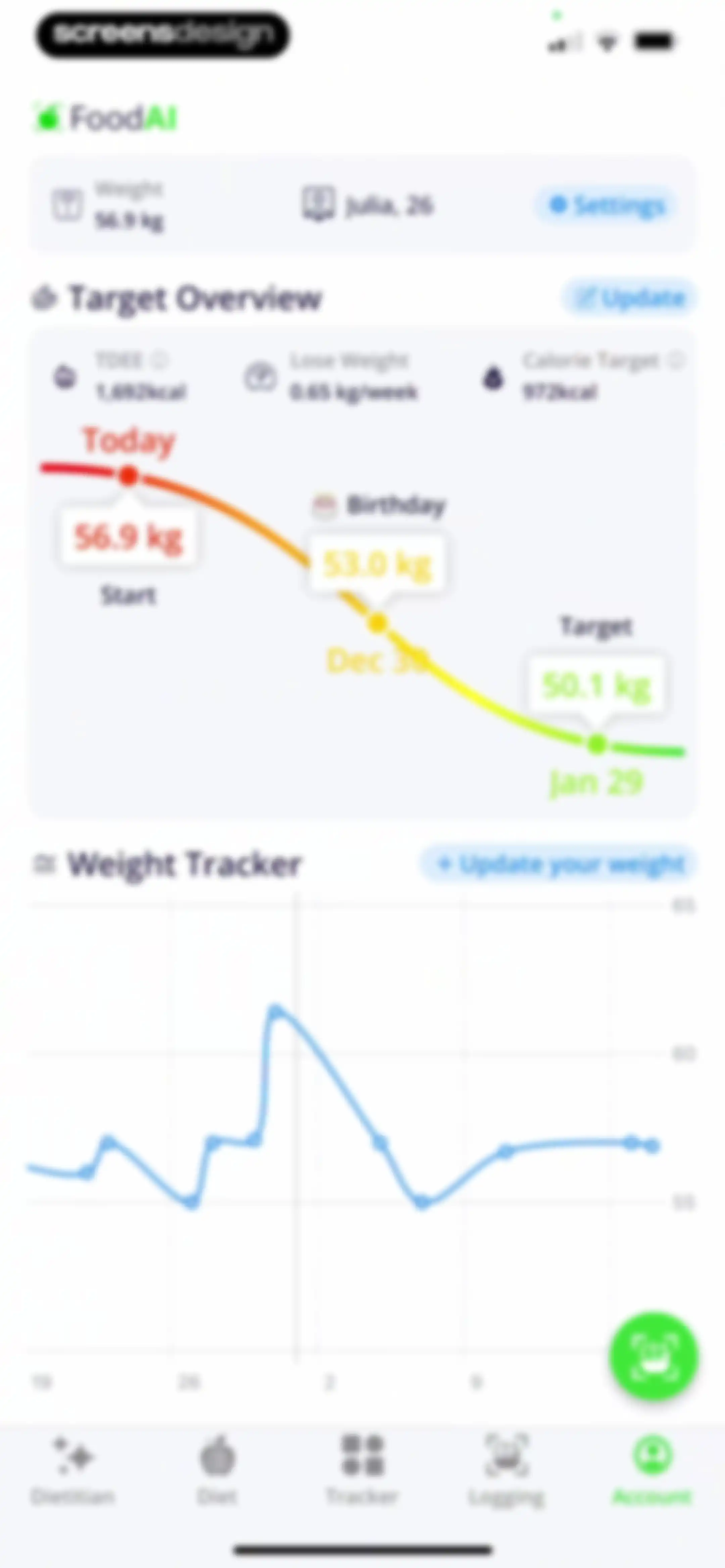 Calorie Tracker・Diet: Food AI screen 104