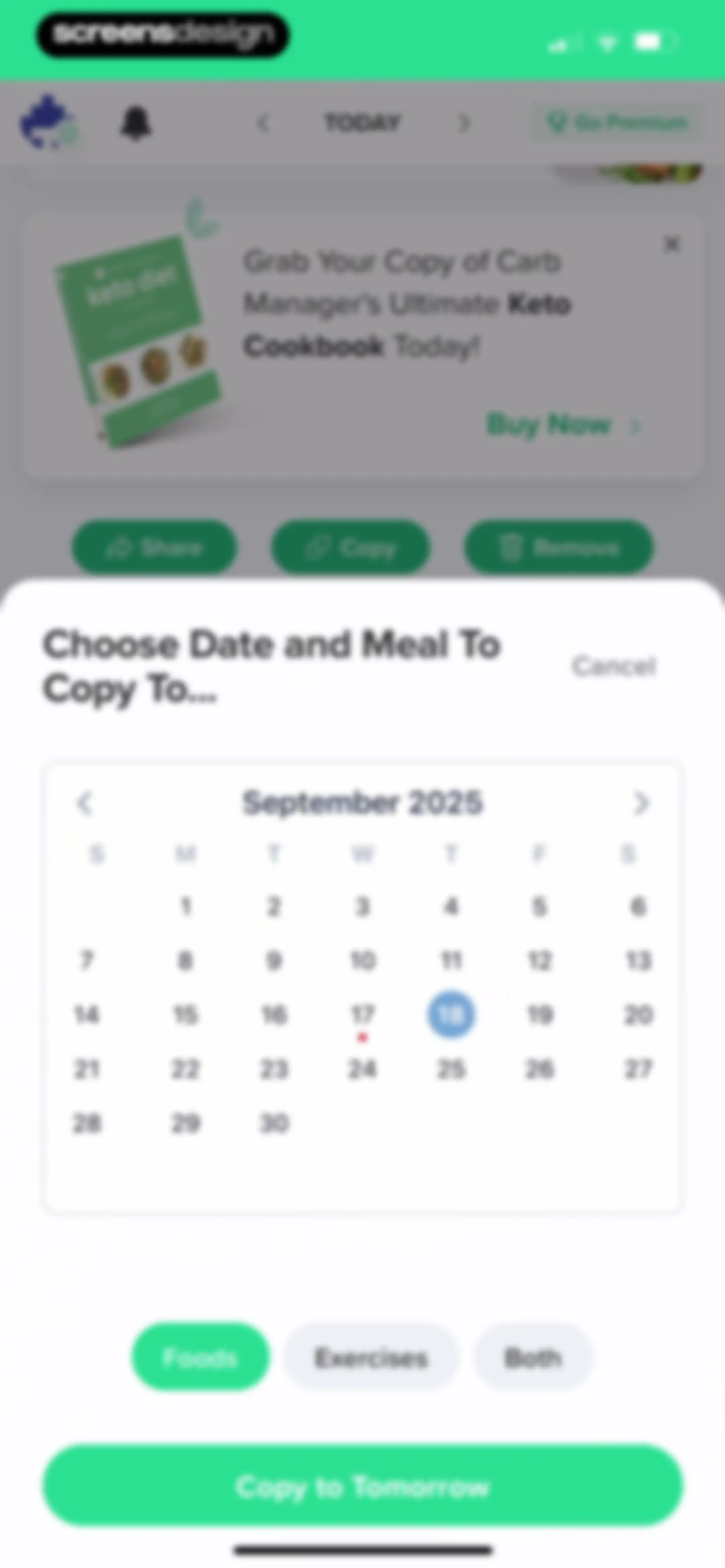 Carb Manager: Keto & Macro Log screen 207